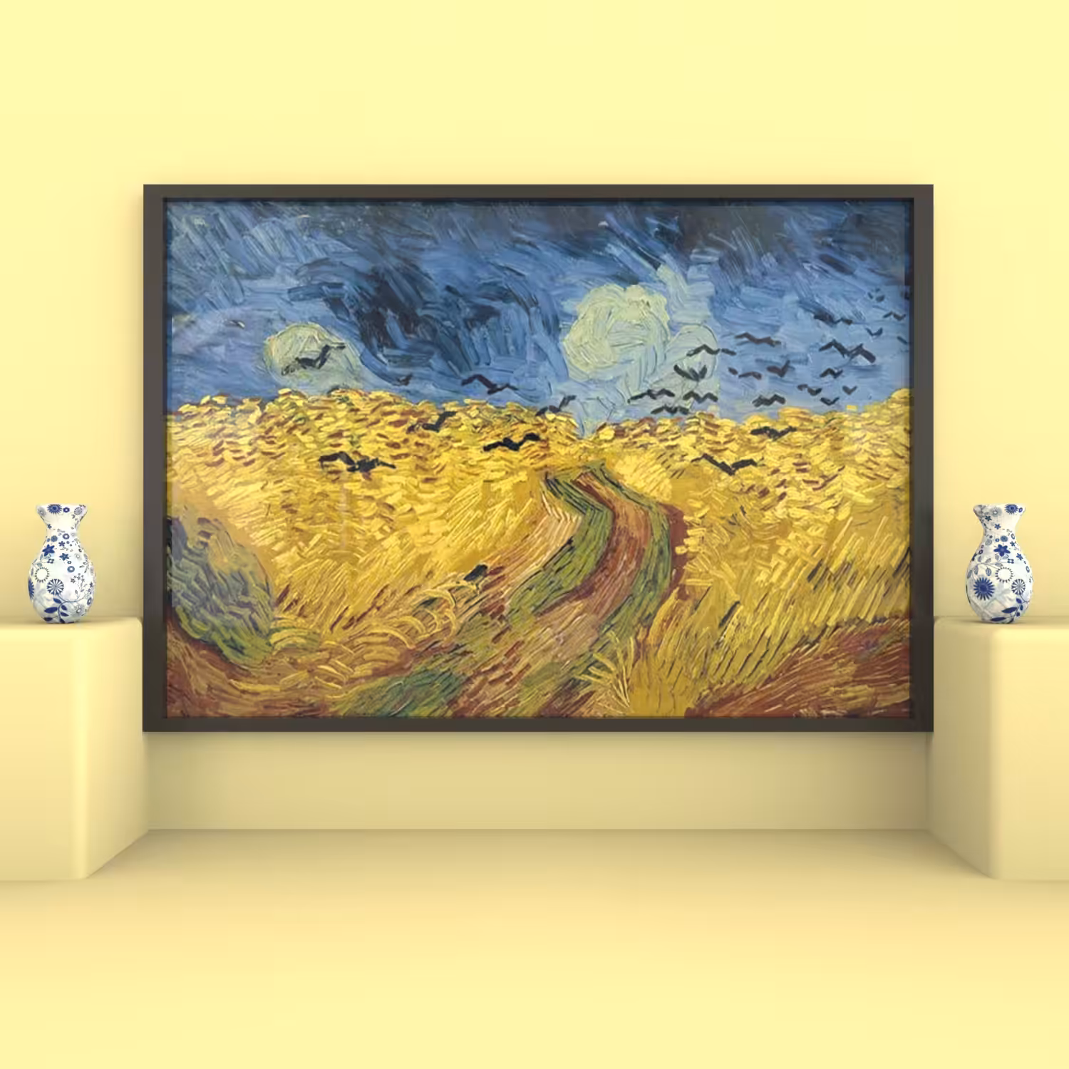 Wheatfield with Crows