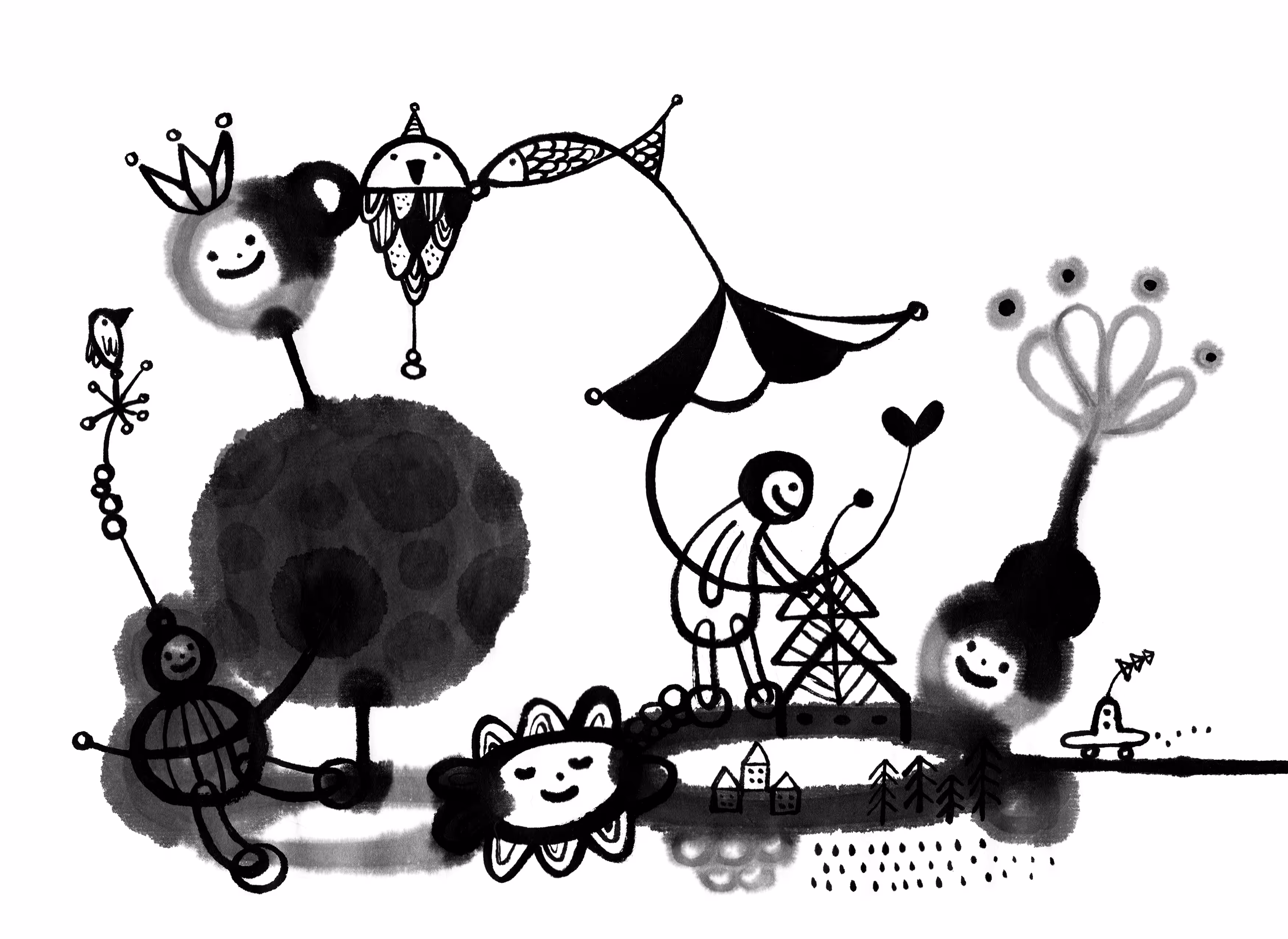 HappyJourney Black: #18 Dawn Painting