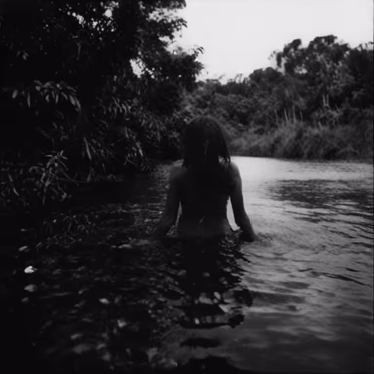 Woman in the river