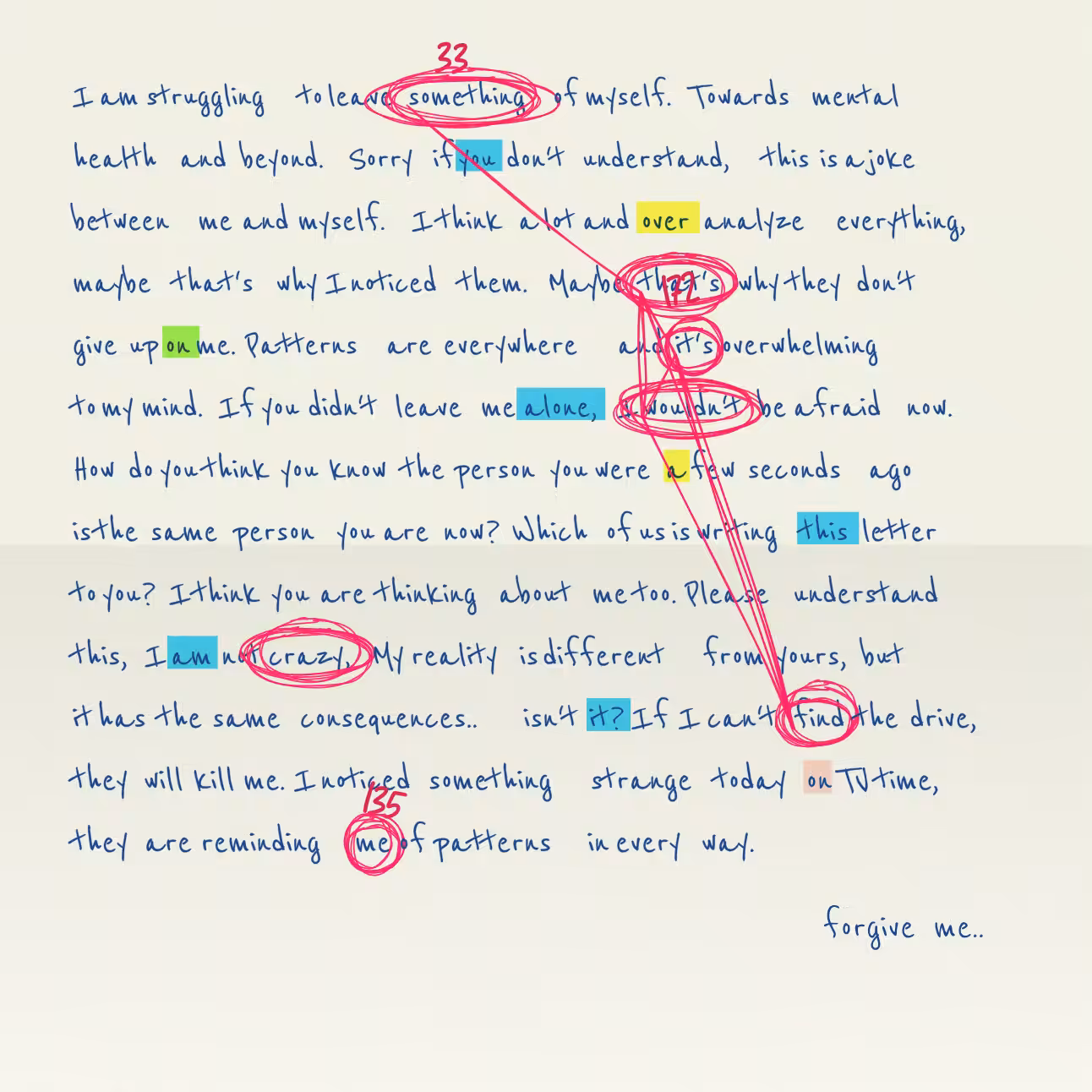 Conspiracy Theory Vol.2: a letter #97