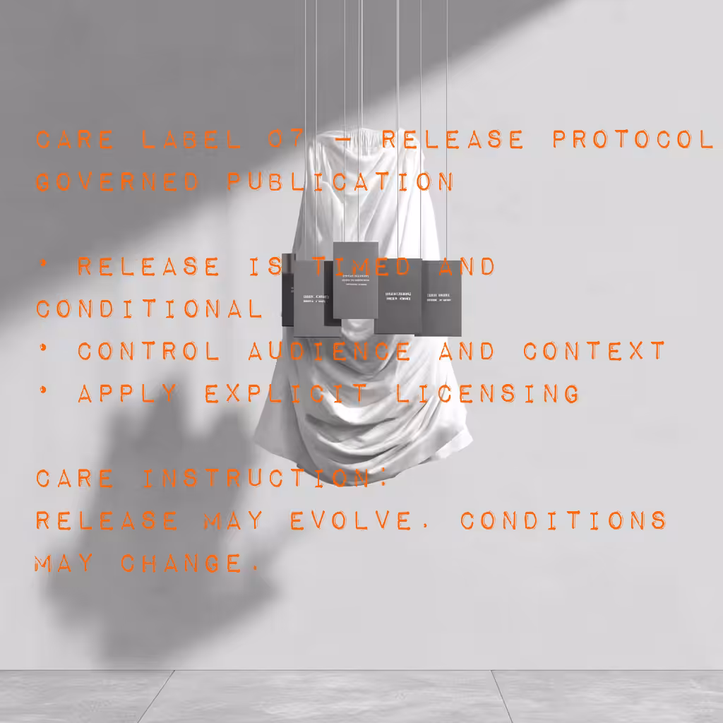 CARE LABEL 07 — RELEASE PROTOCOL