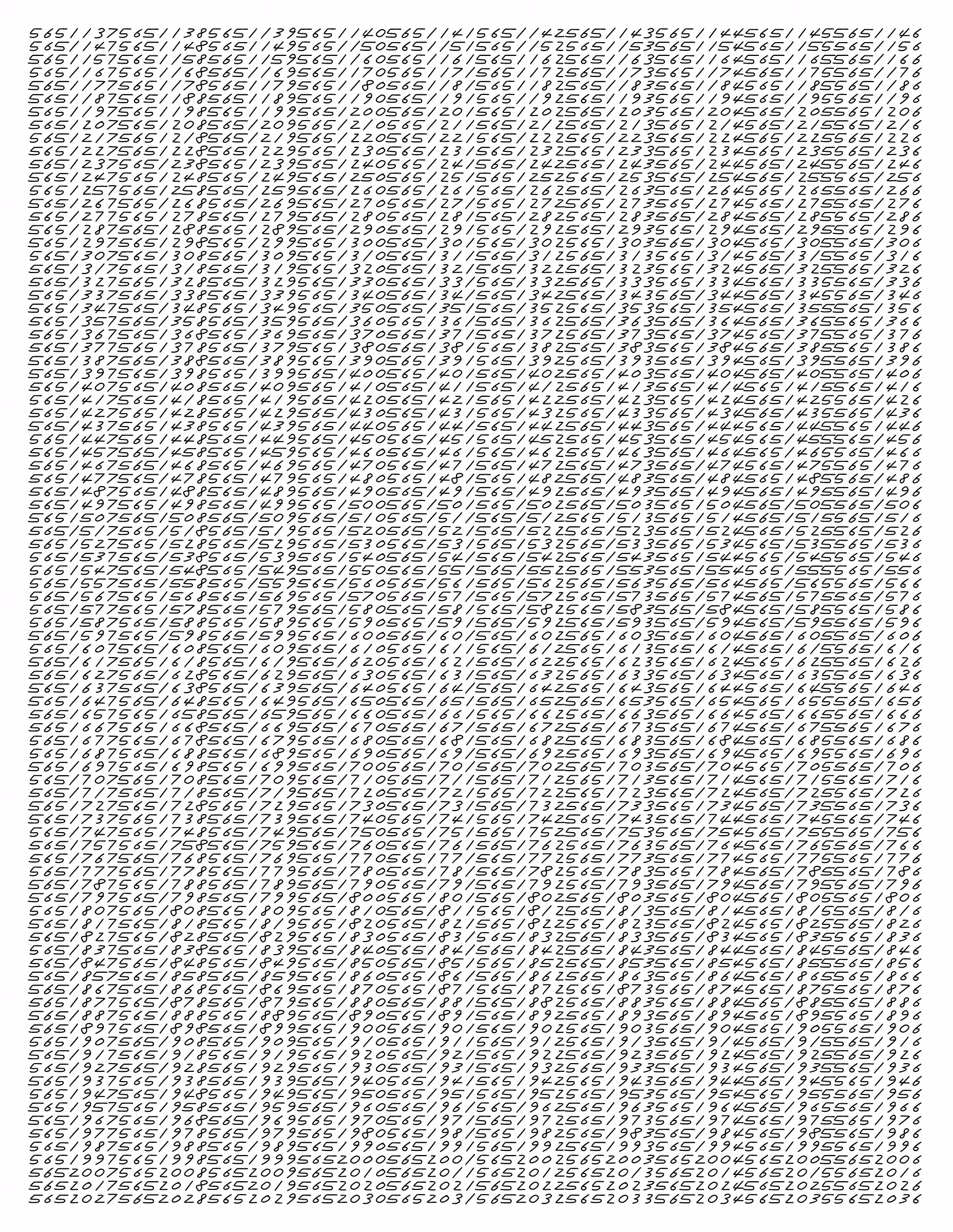 Endless (5,607,250 to Infinity) #130