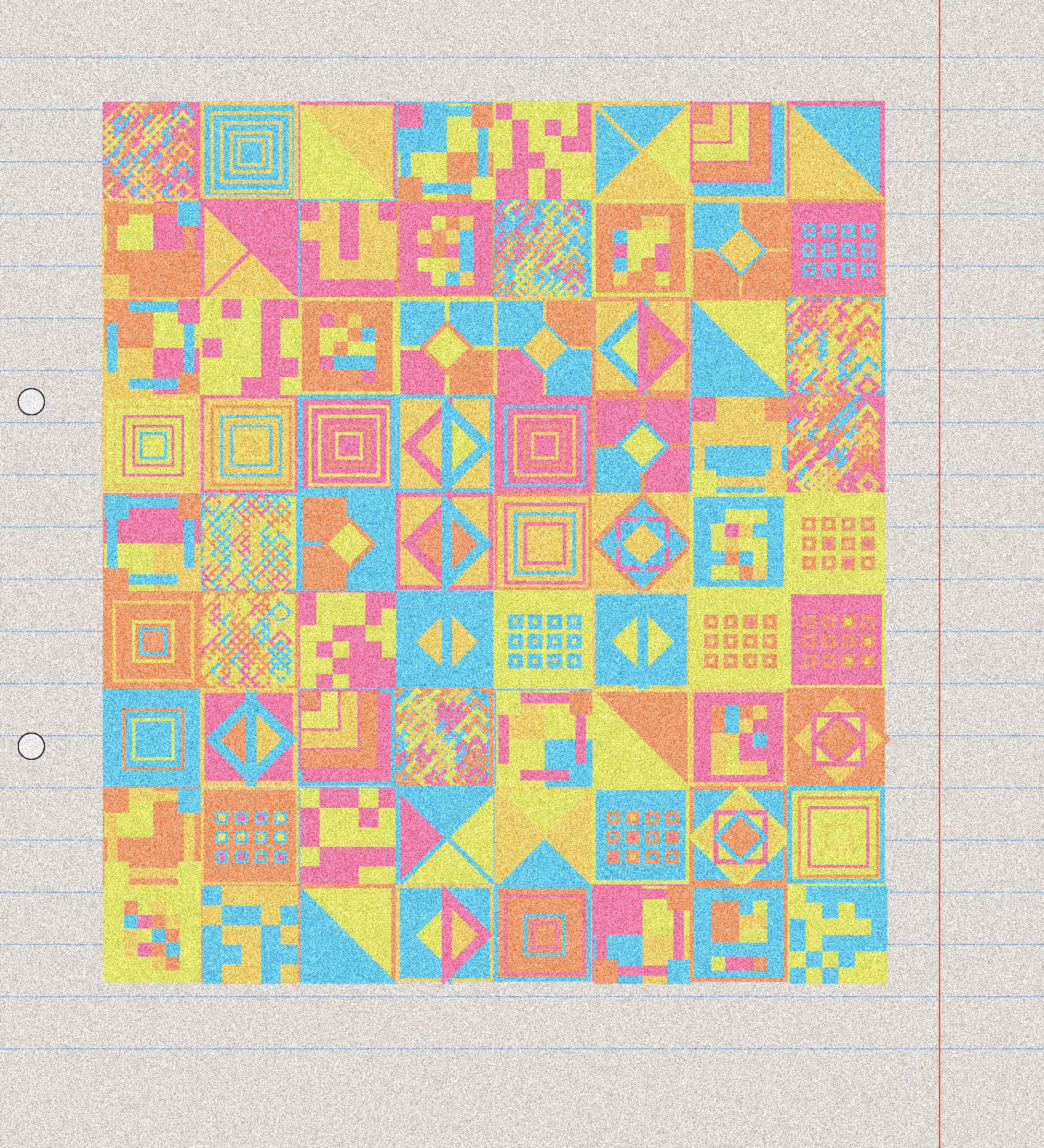 sketchbook page 8: annoying grid #18
