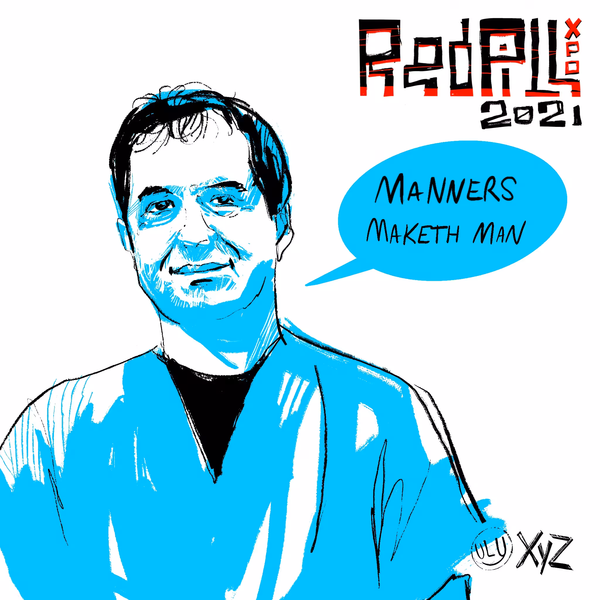 Red Pill Expo 2021 portrait of Paul LaFleur III by Ulysses XYZ