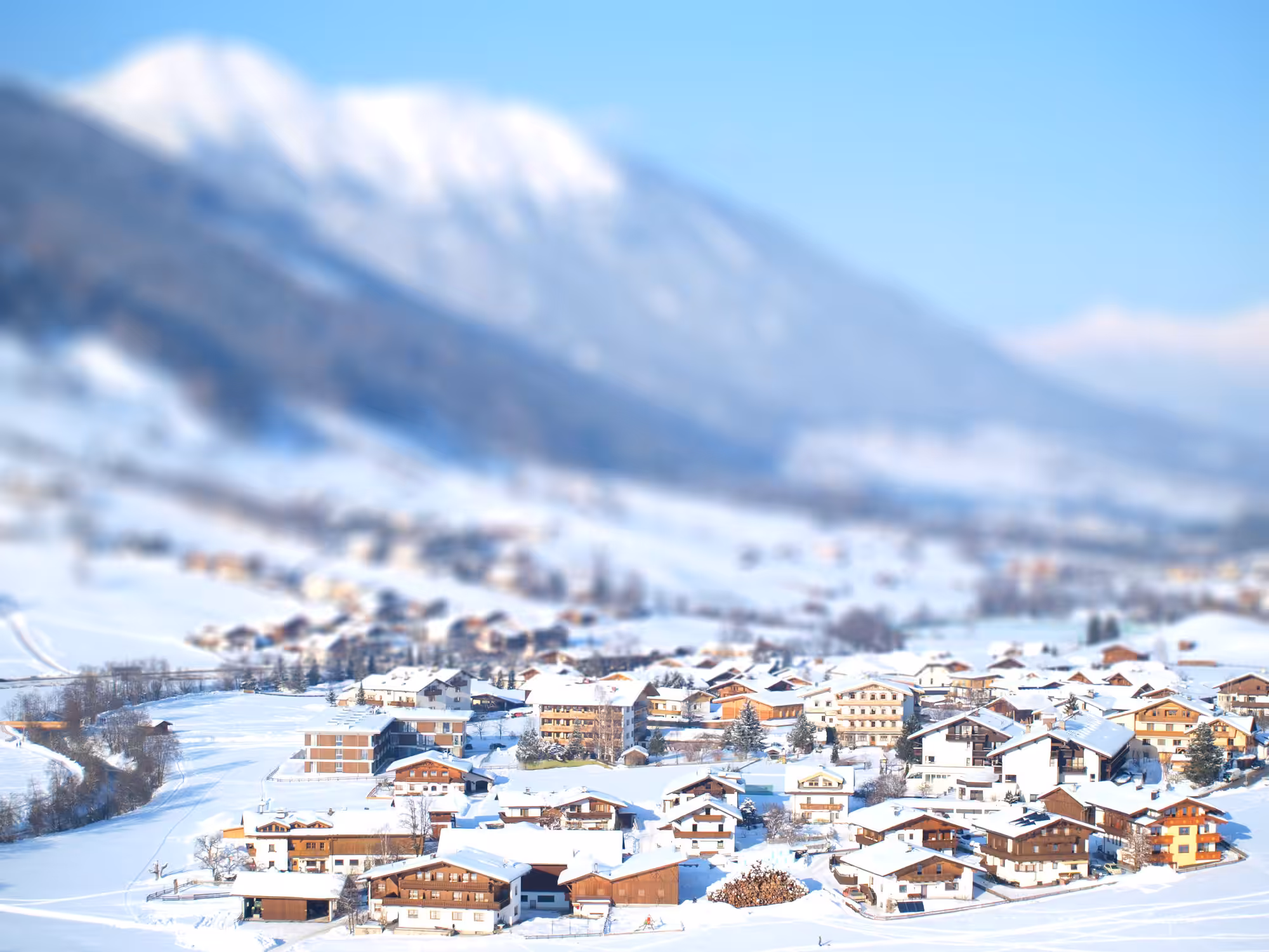 Between the snowy peaks...