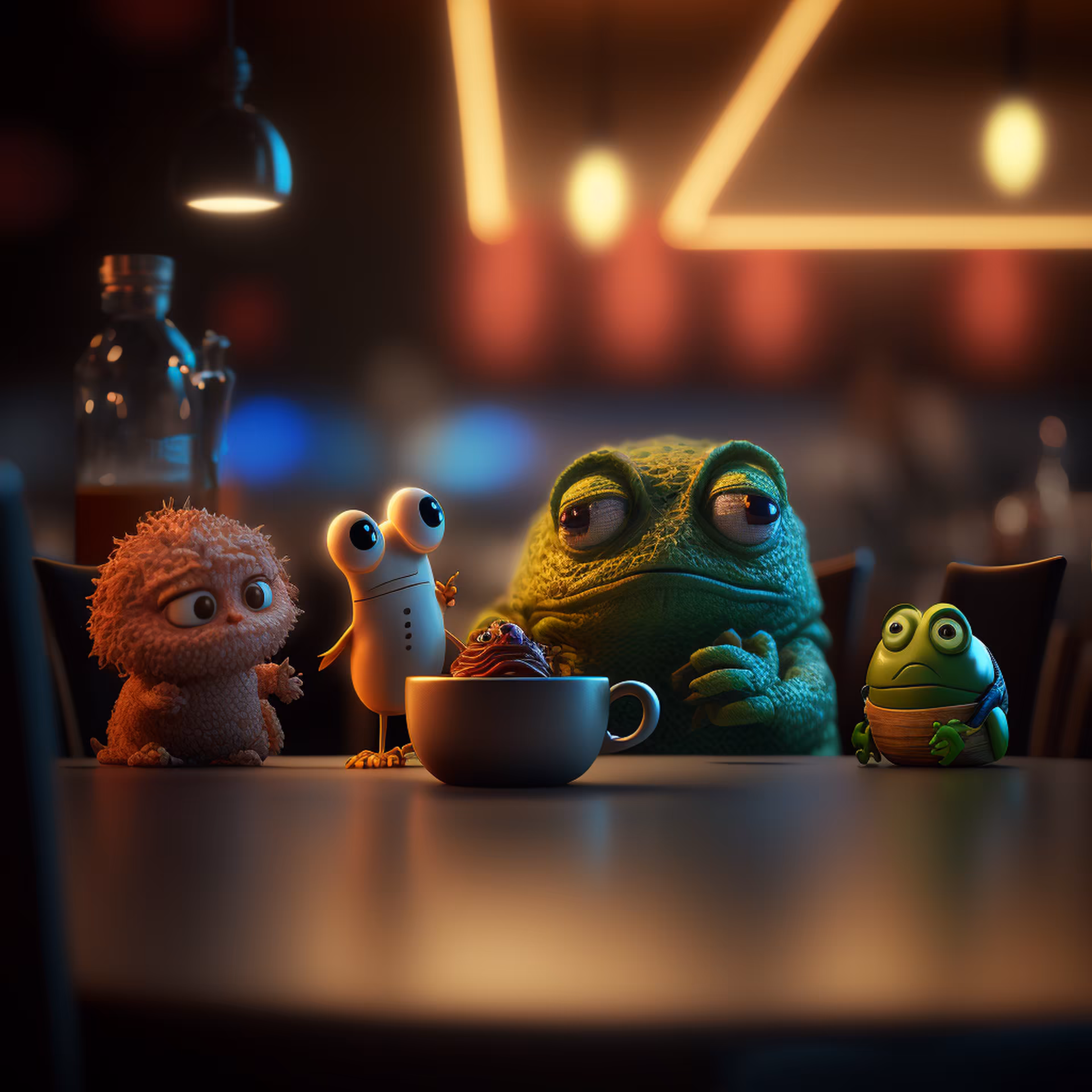 Pepe's World: Pepe and coffee friends