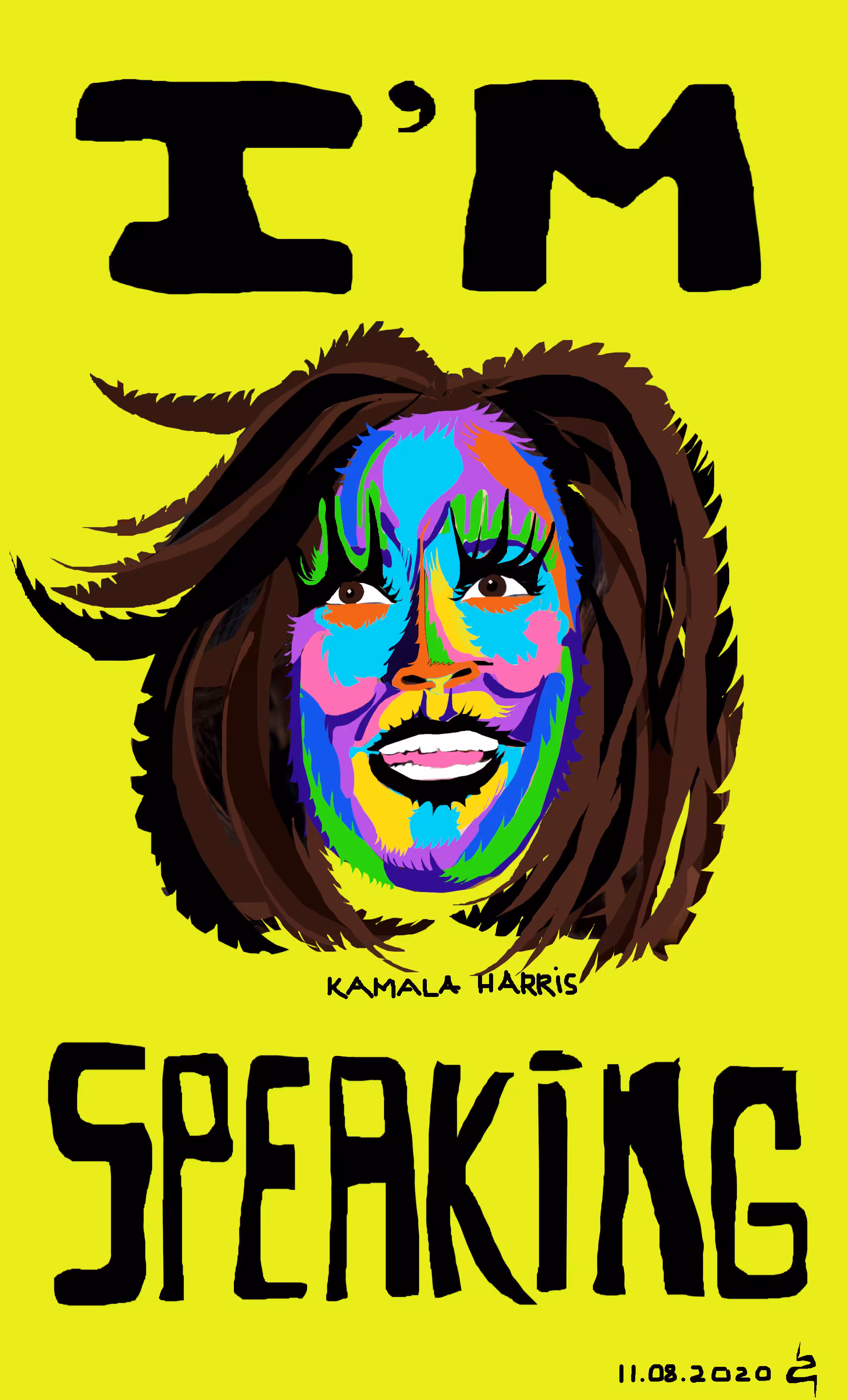 Kamala Harris "I'm Speaking" Yellow
