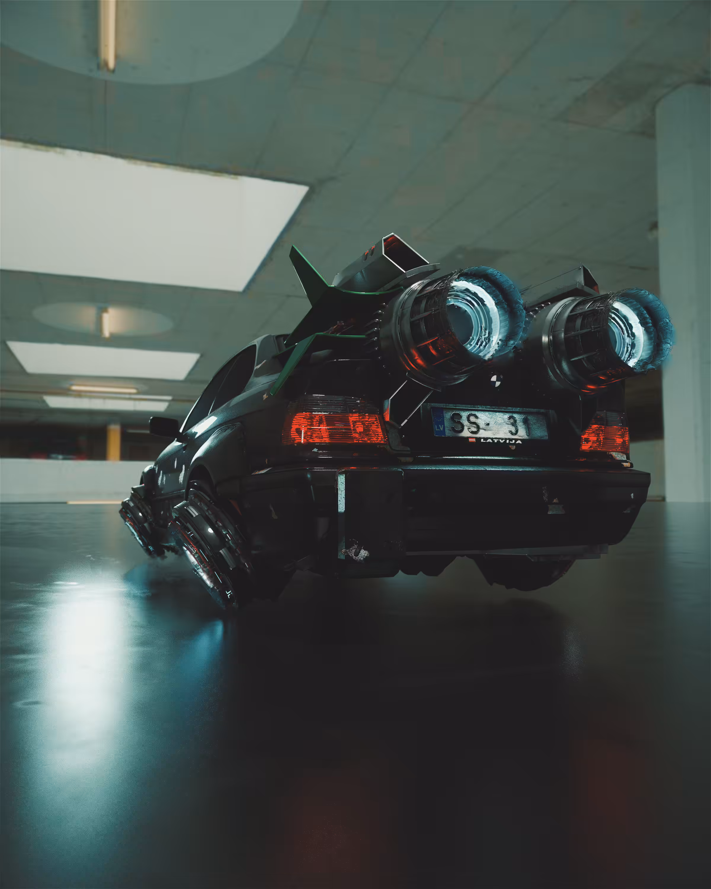 BMW E36 in year 3000