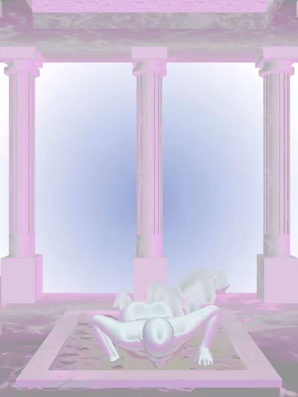 HeavenComputer: The Athletic Light Blue Woman #4855