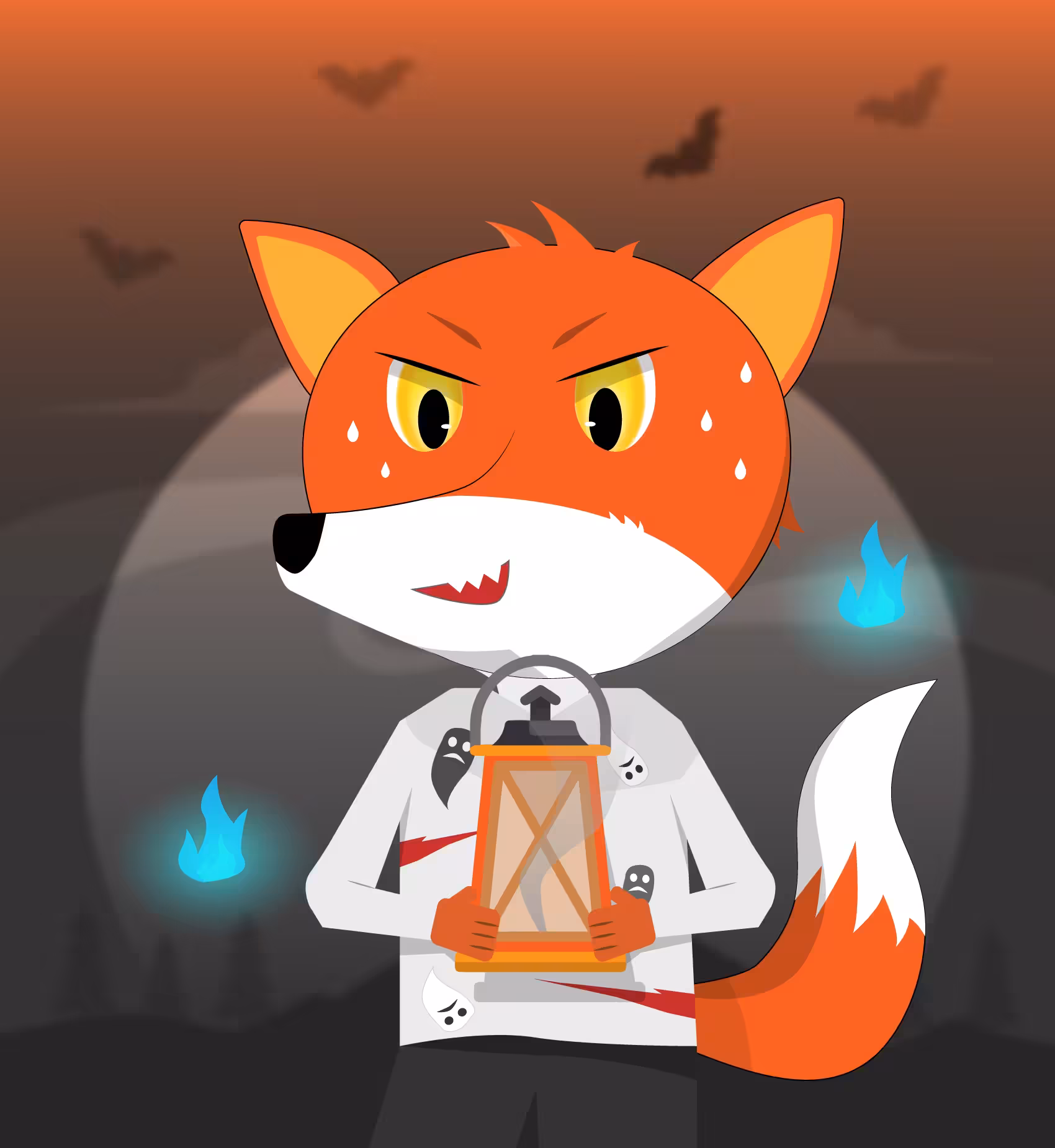 #006 What does the Fox Hold !? - Halloween Set