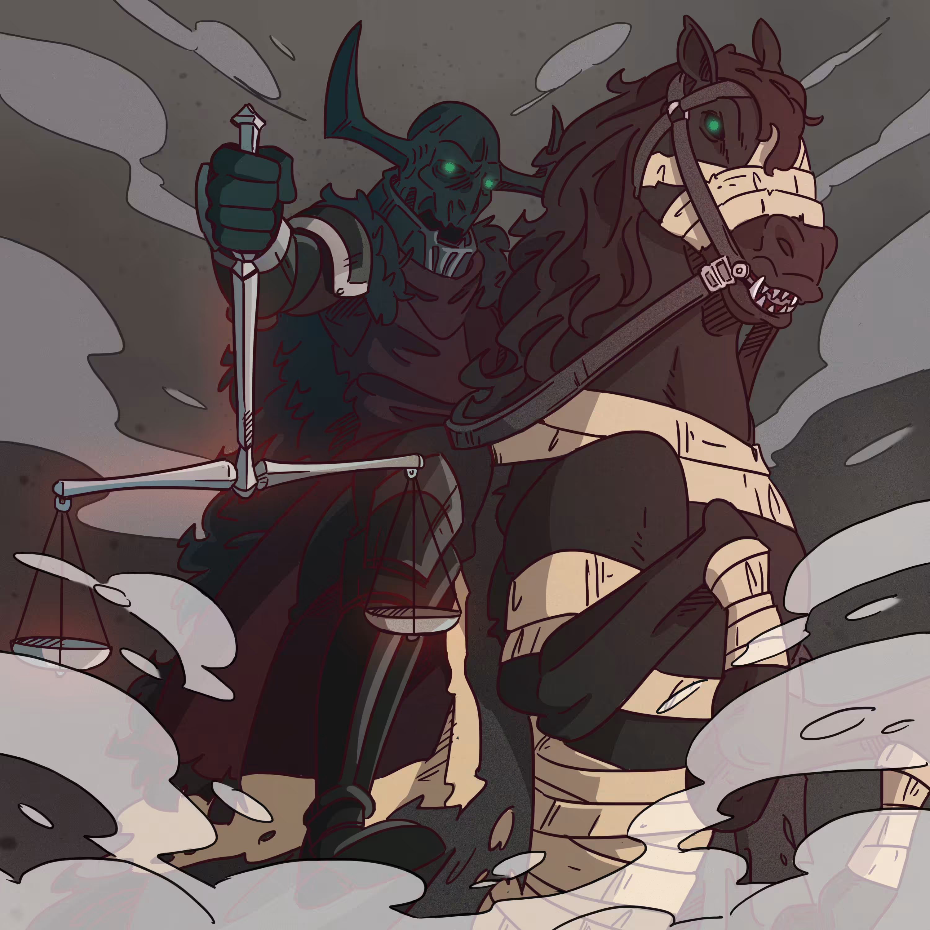 THE RIDER OF THE BLACK HORSE