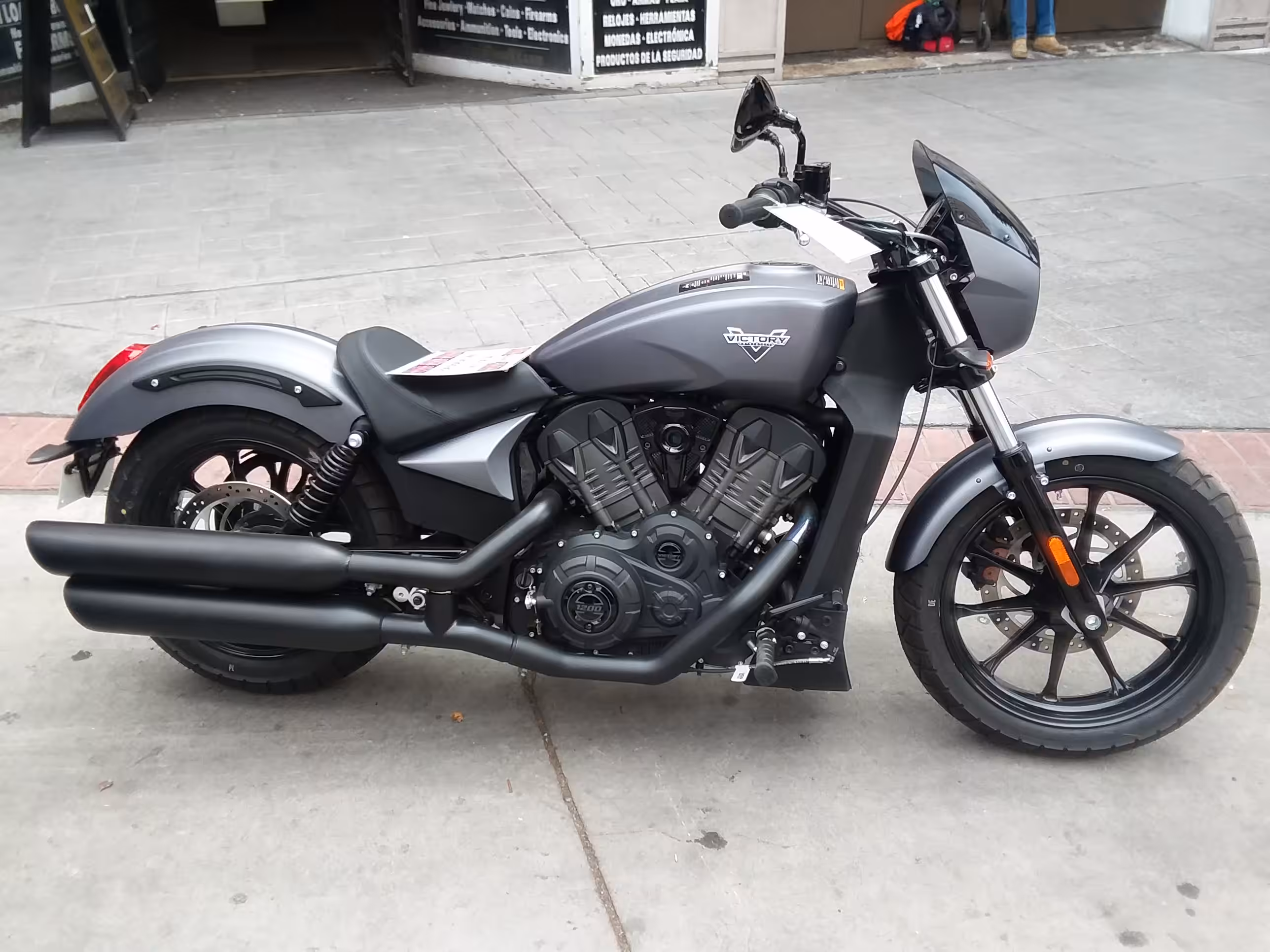 MOVING FROM A...TO...B: Steely Gray American Smokin' Iowa Born VICTORY Motorcycle