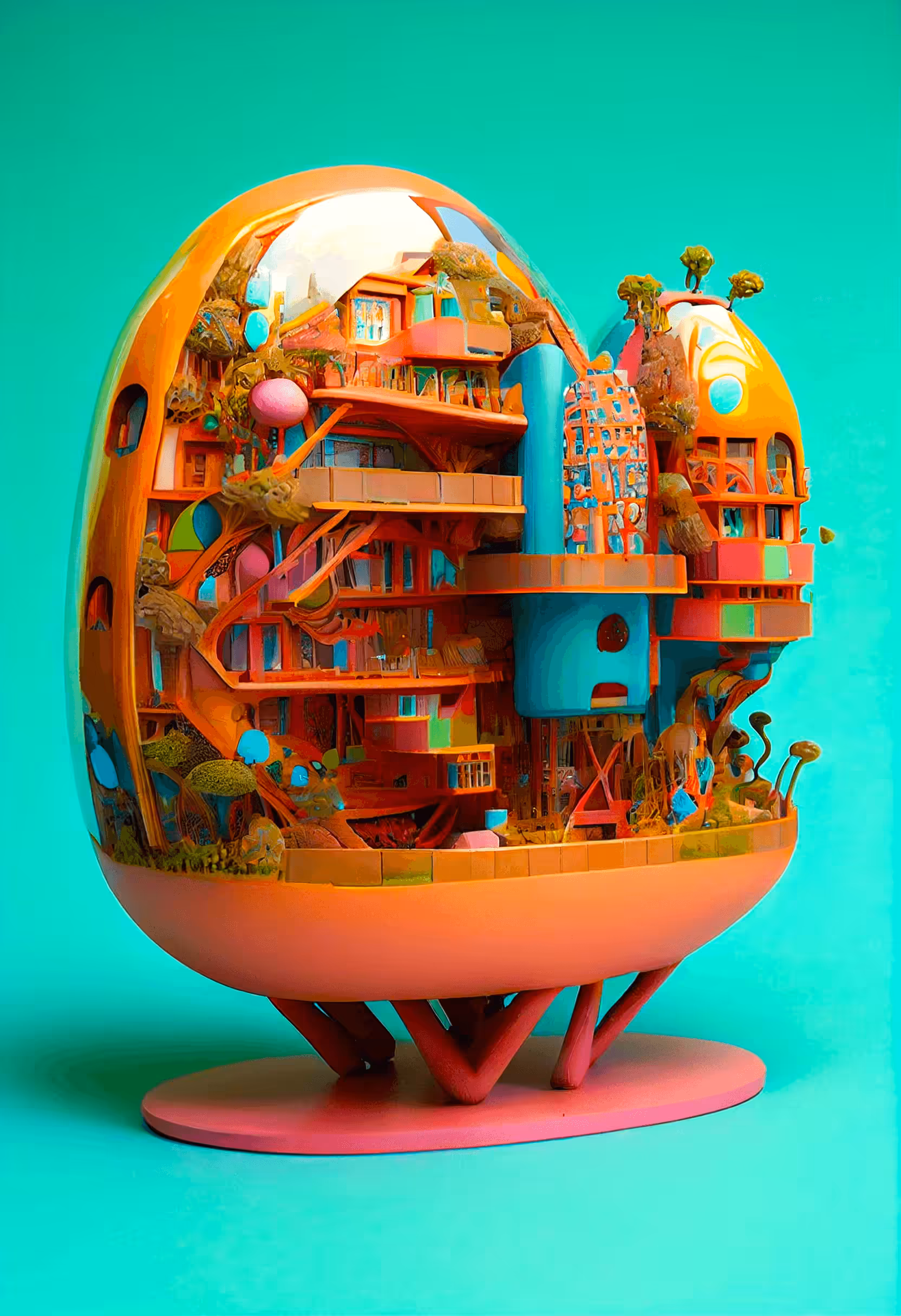 Fantasy Architecture Egg 7
