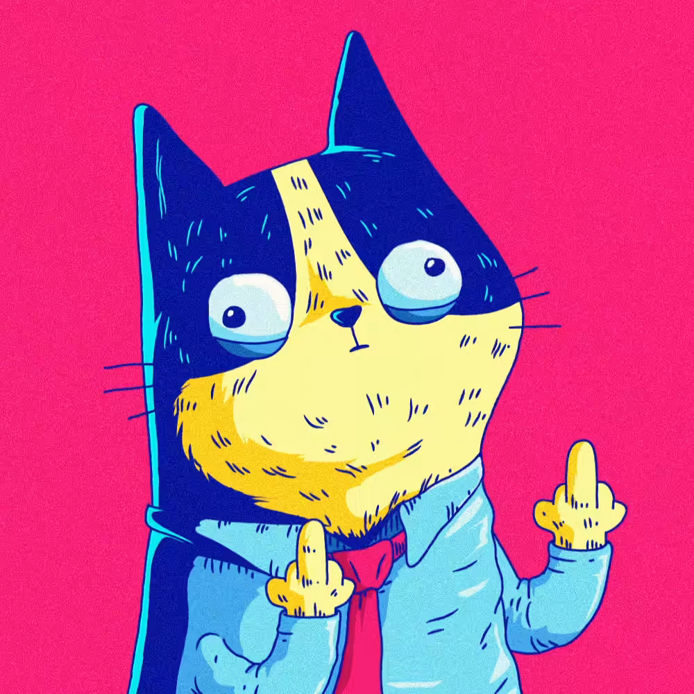 Annoyed cat