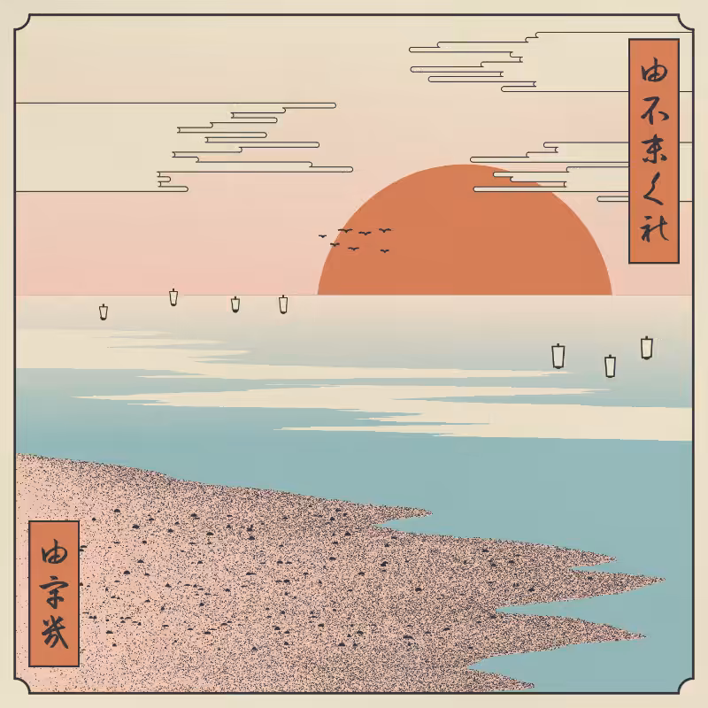 ukiyo-e seascape #412