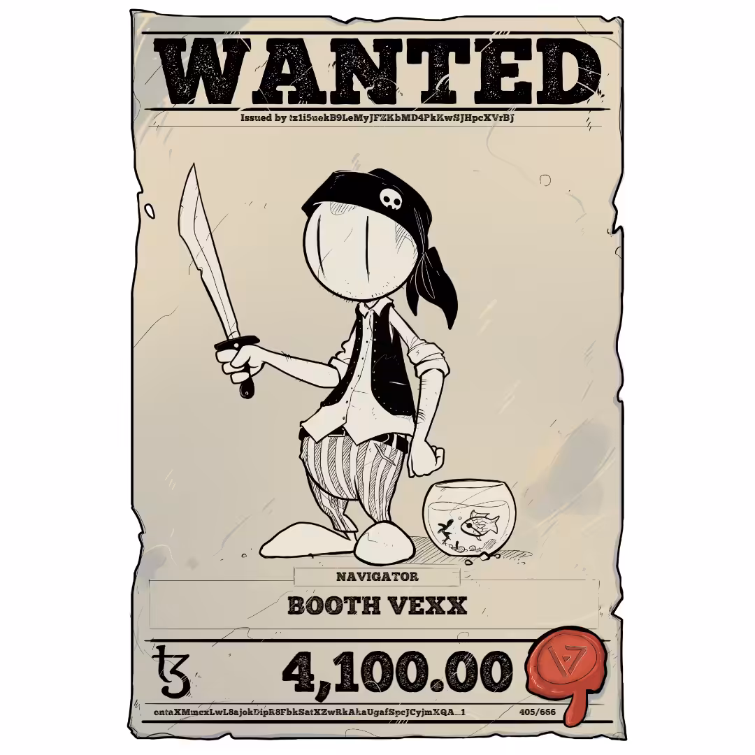 BOOTH VEXX | TEZOS PIRATE 405/666