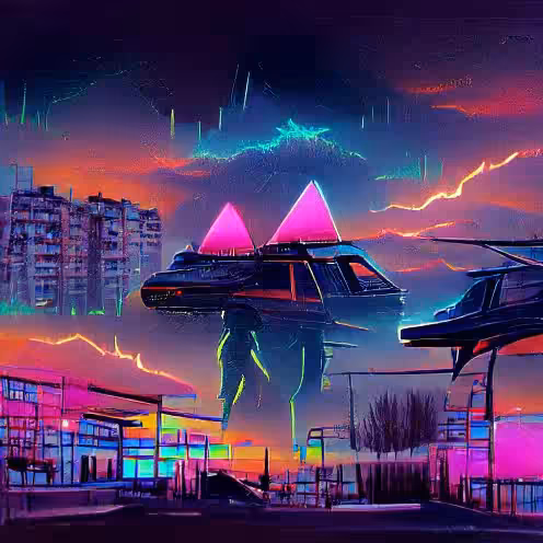 Neon Skies