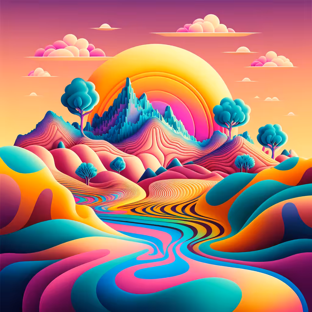 Psychedelic Landscape #16