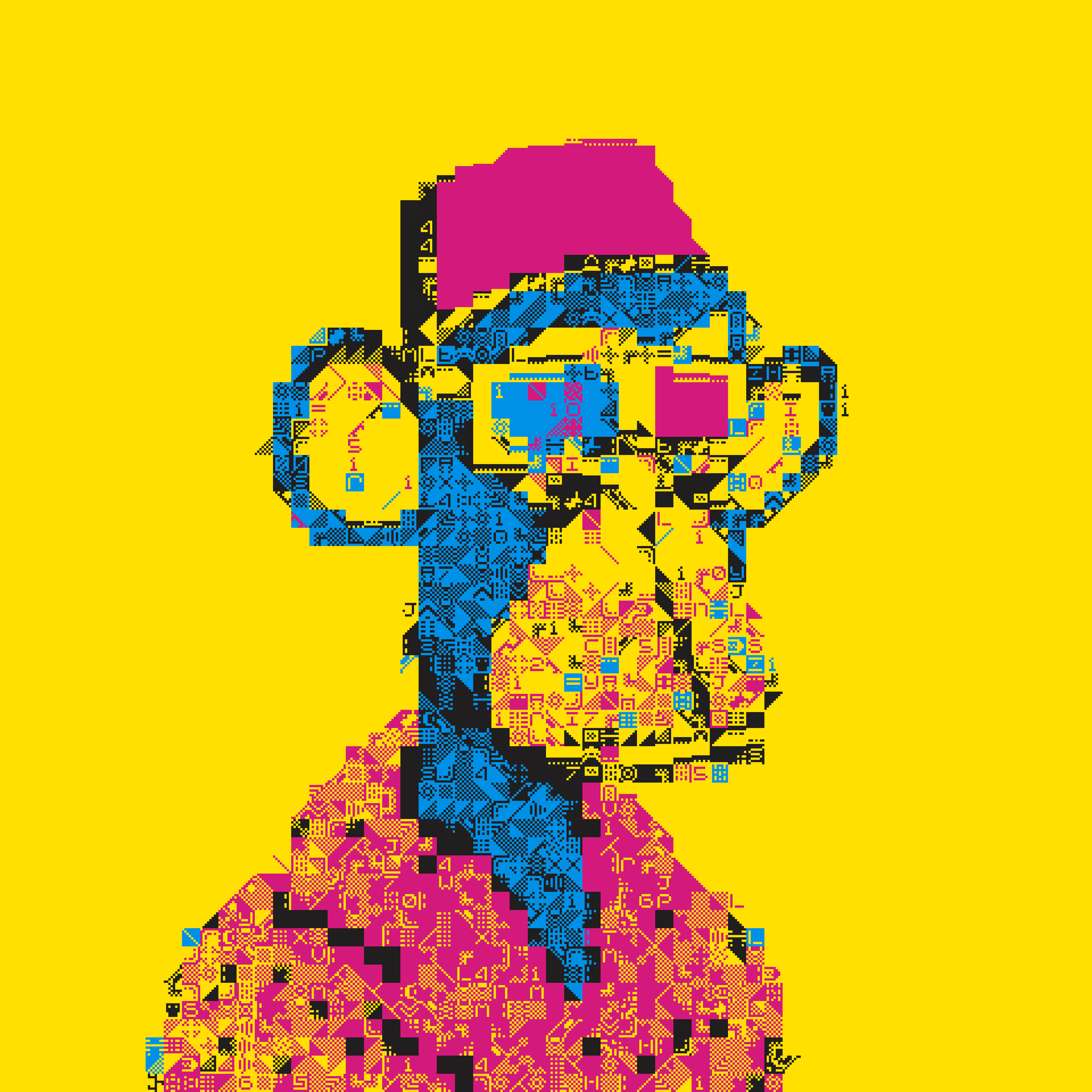 3D CUBIST APES #9