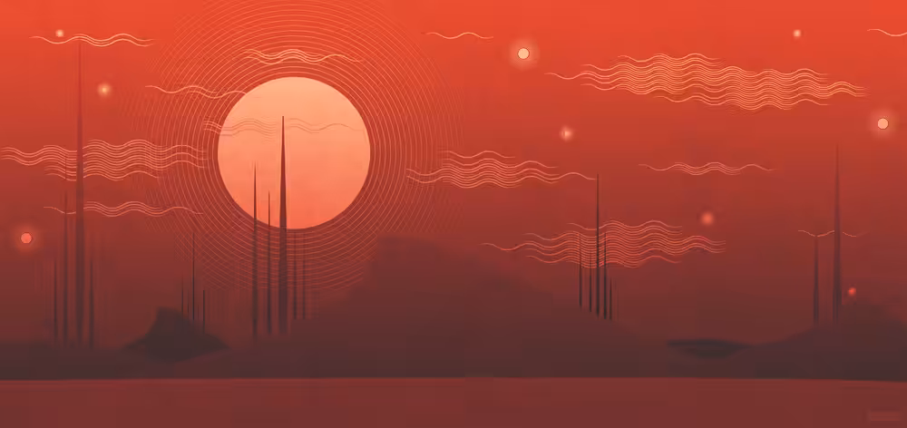 Quiet Alien Landscapes - Red