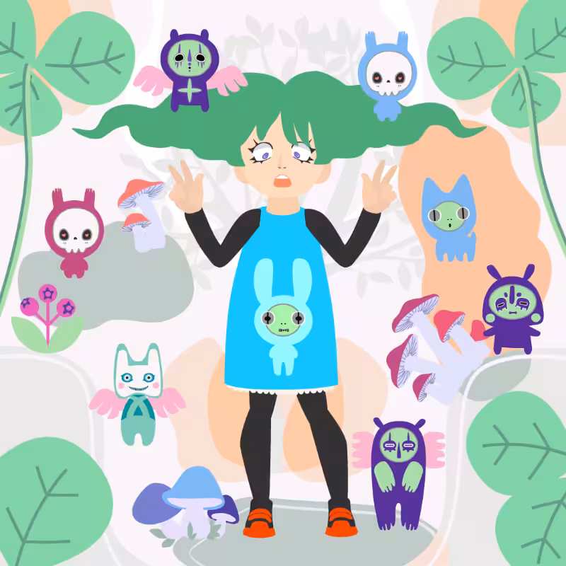 The Girl and the Magic Forest Spirits #6