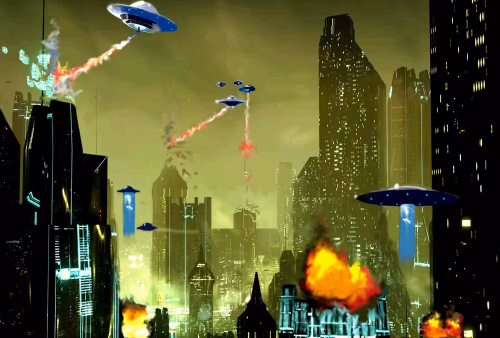 Alien Invasion of Earth: Year 2058