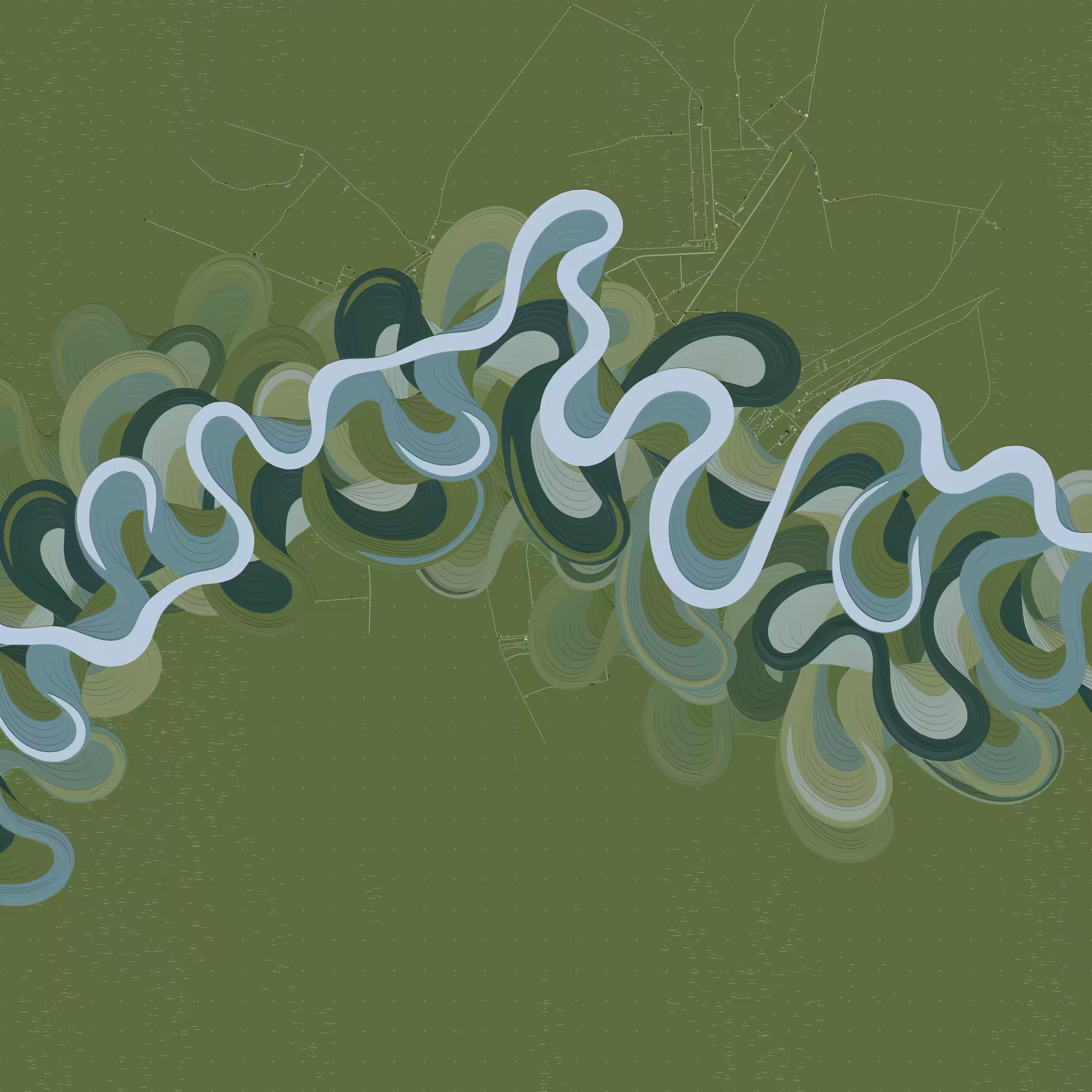 Ancient Courses of Fictional Rivers #523