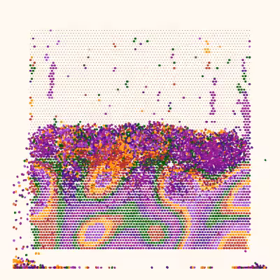 Falling Mesh Paintings #12