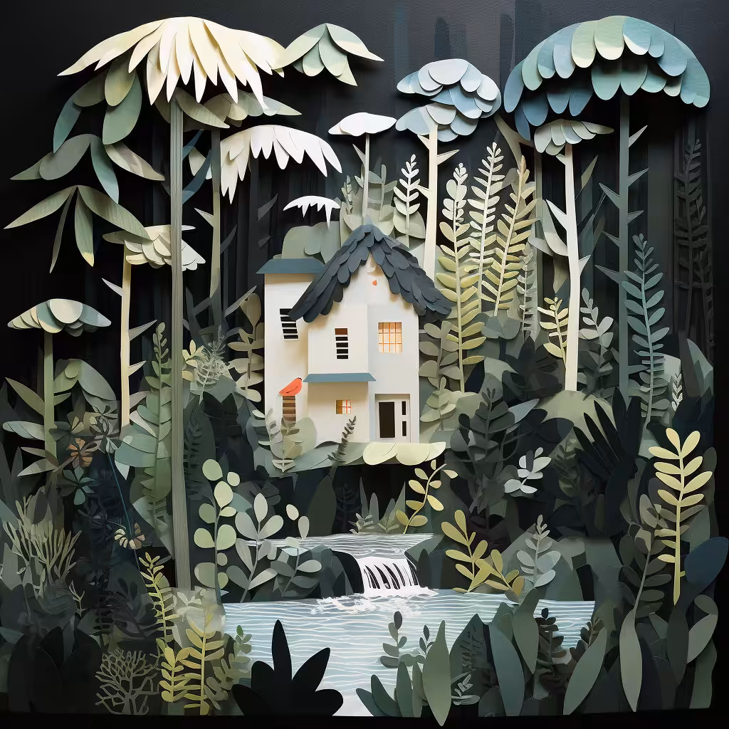 Paper Dreams: House in the woods #2