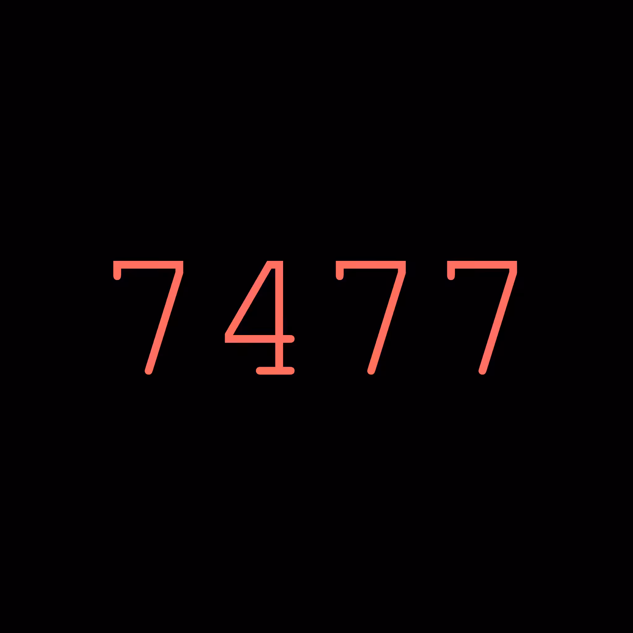 7477