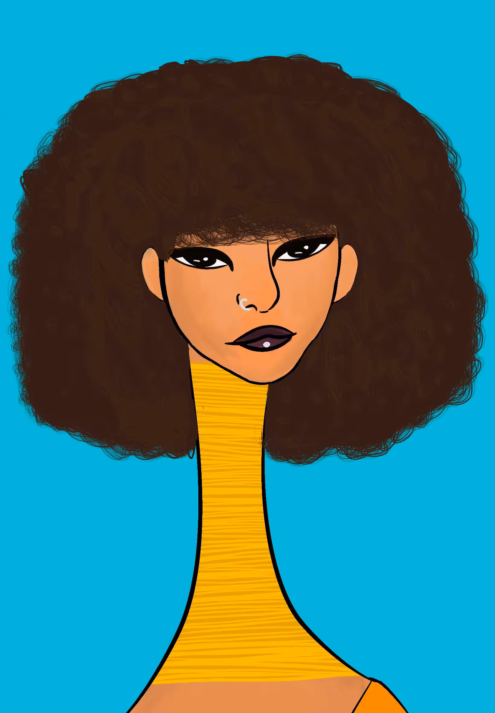 Long Neckie Lady #2732
