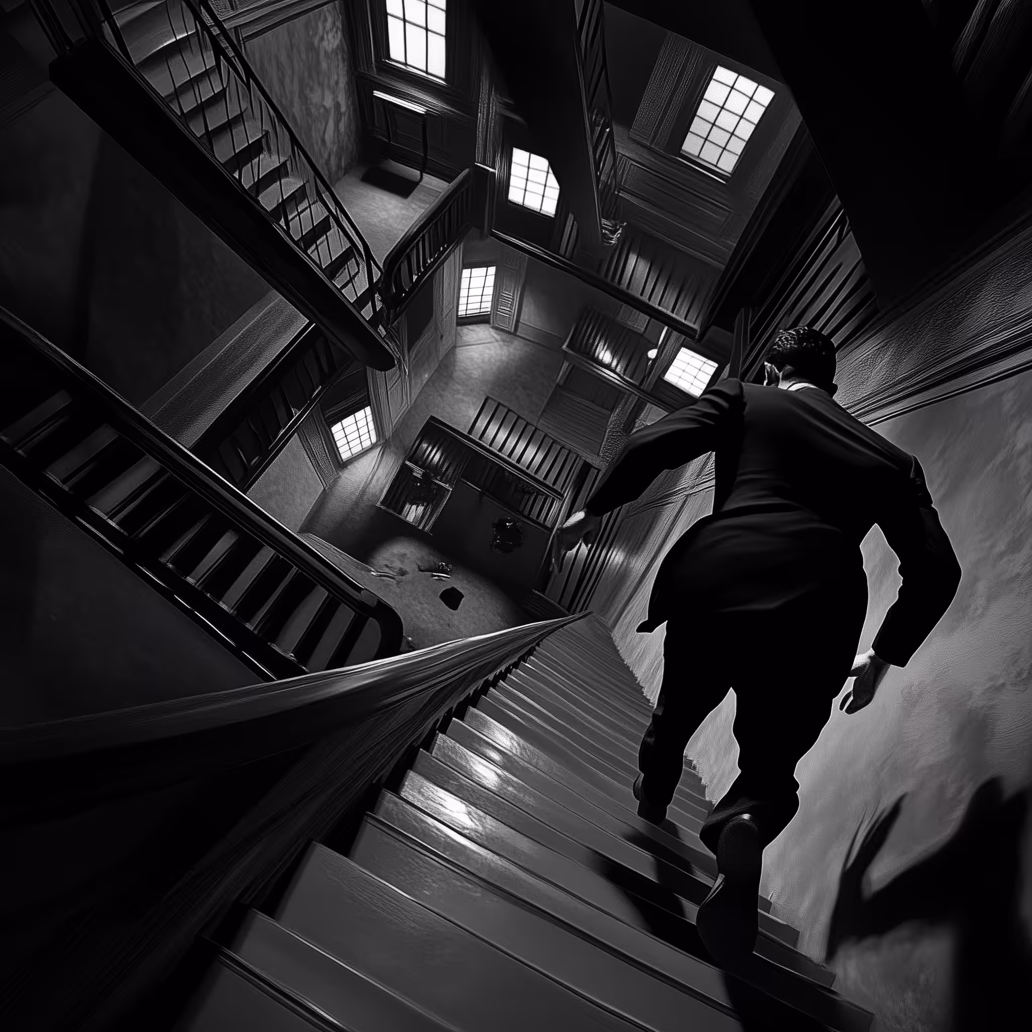 MC Escher Noir Study 4