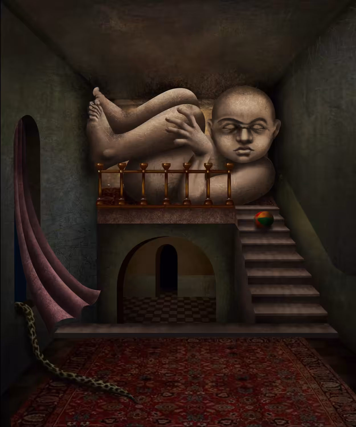 Upstairs
