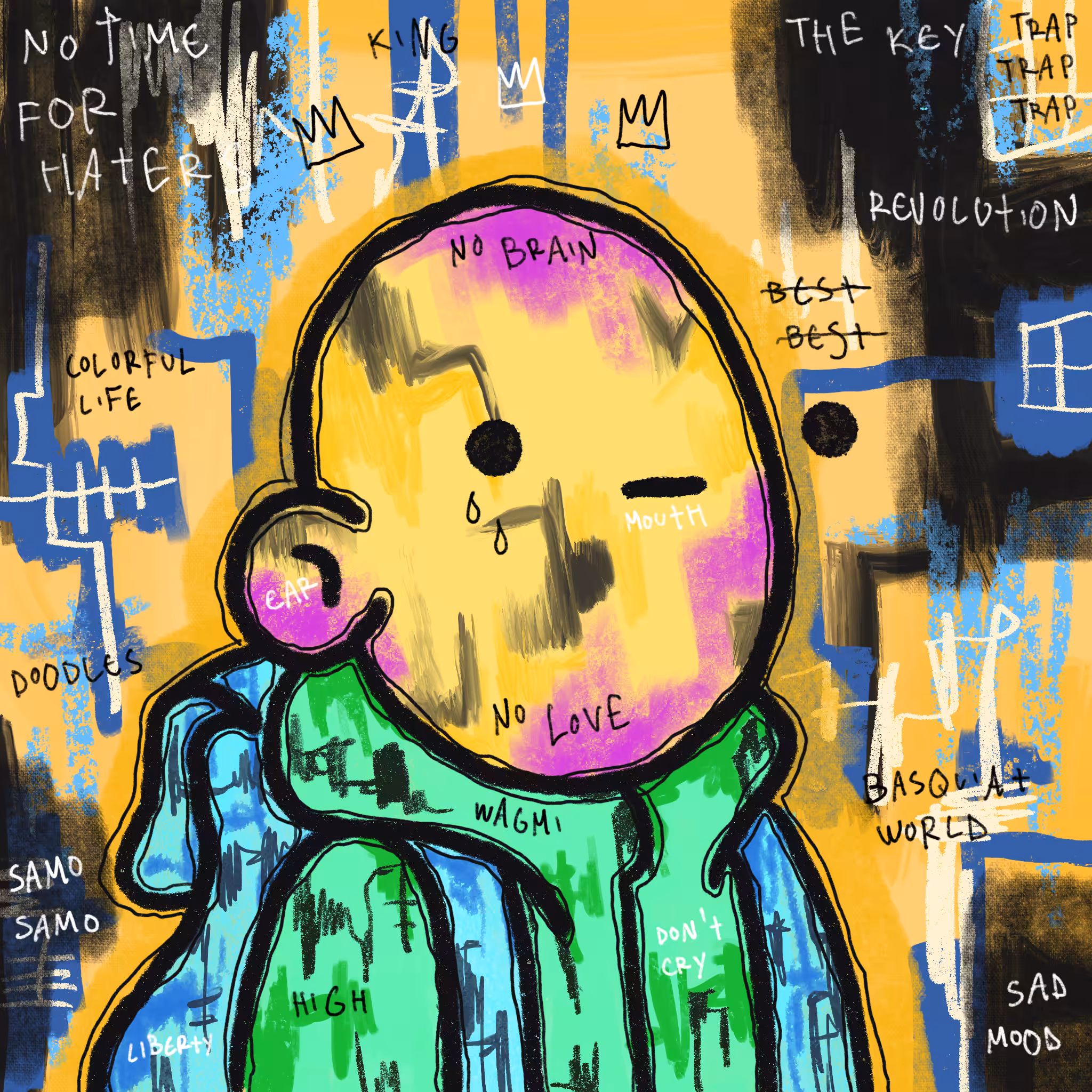 Doodlesquiat #45