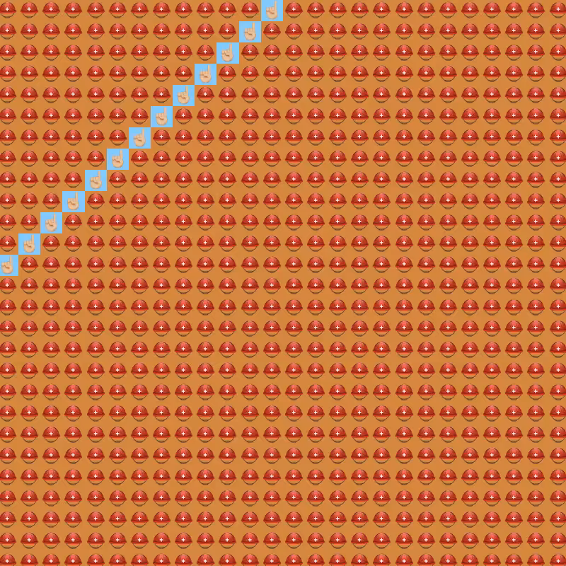 Elementary Cellular Emoji Automata #101