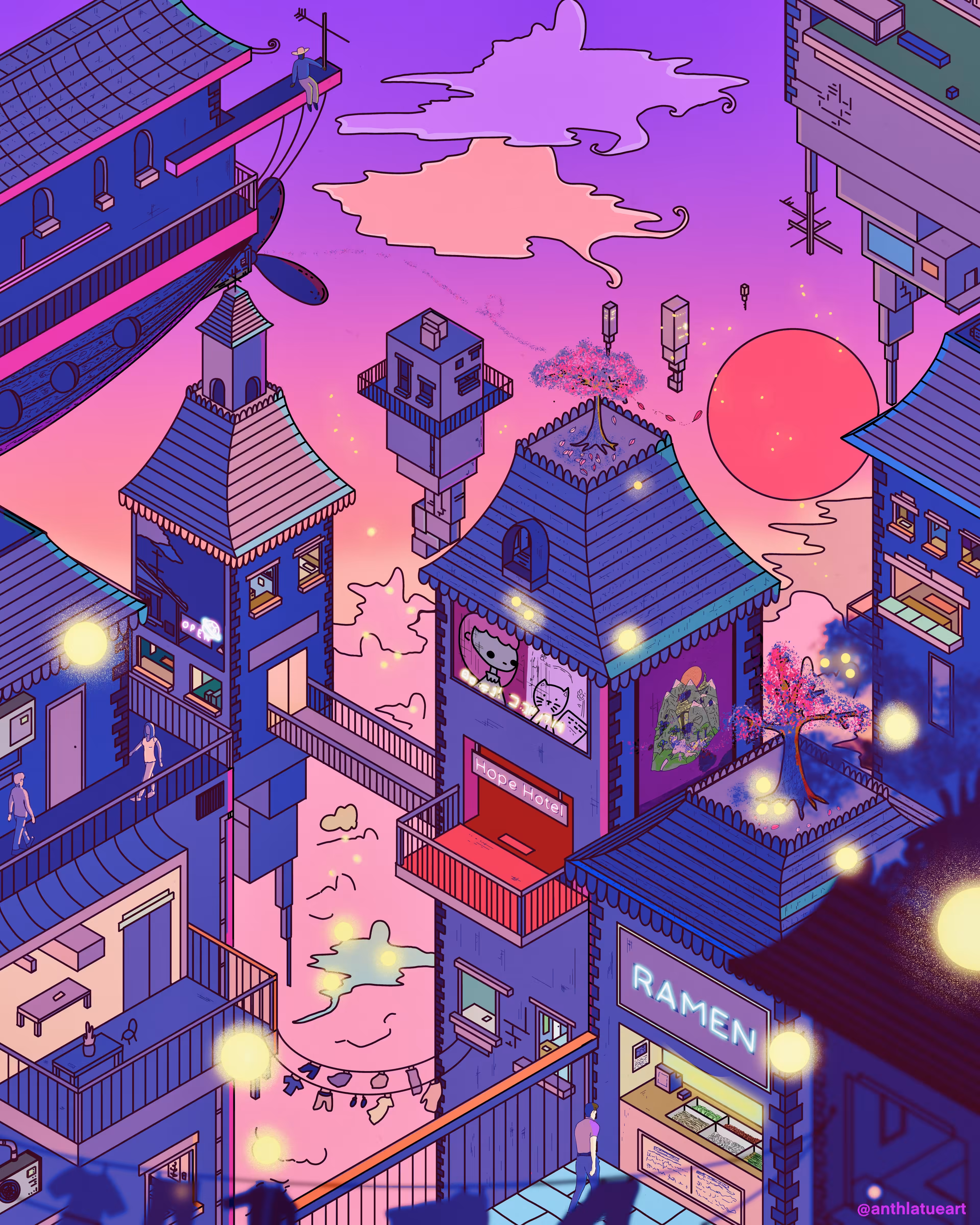 Neon Sky City