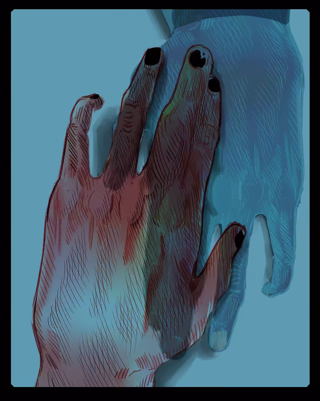 Where our hands used to meet