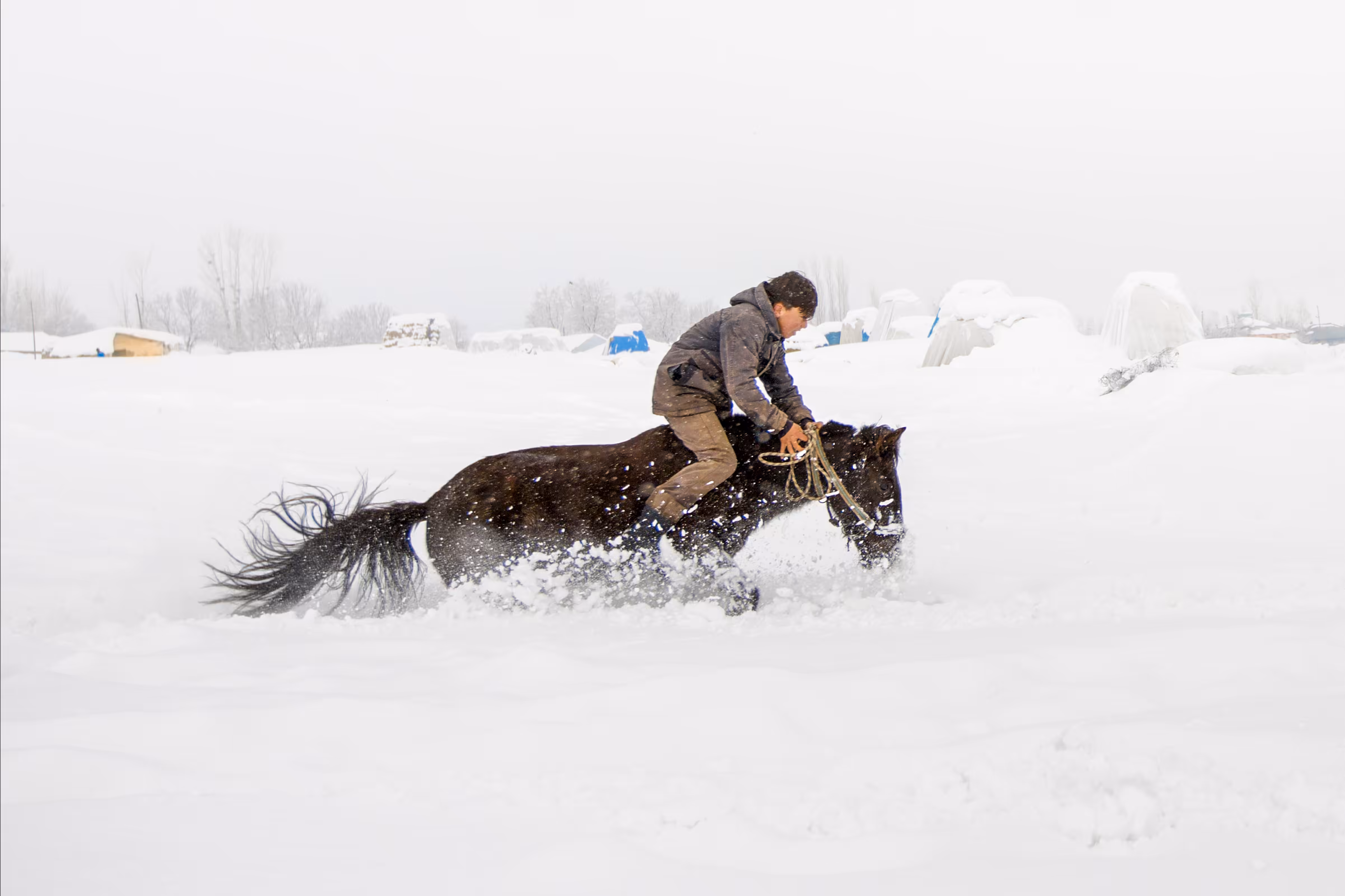 being a child in the snow