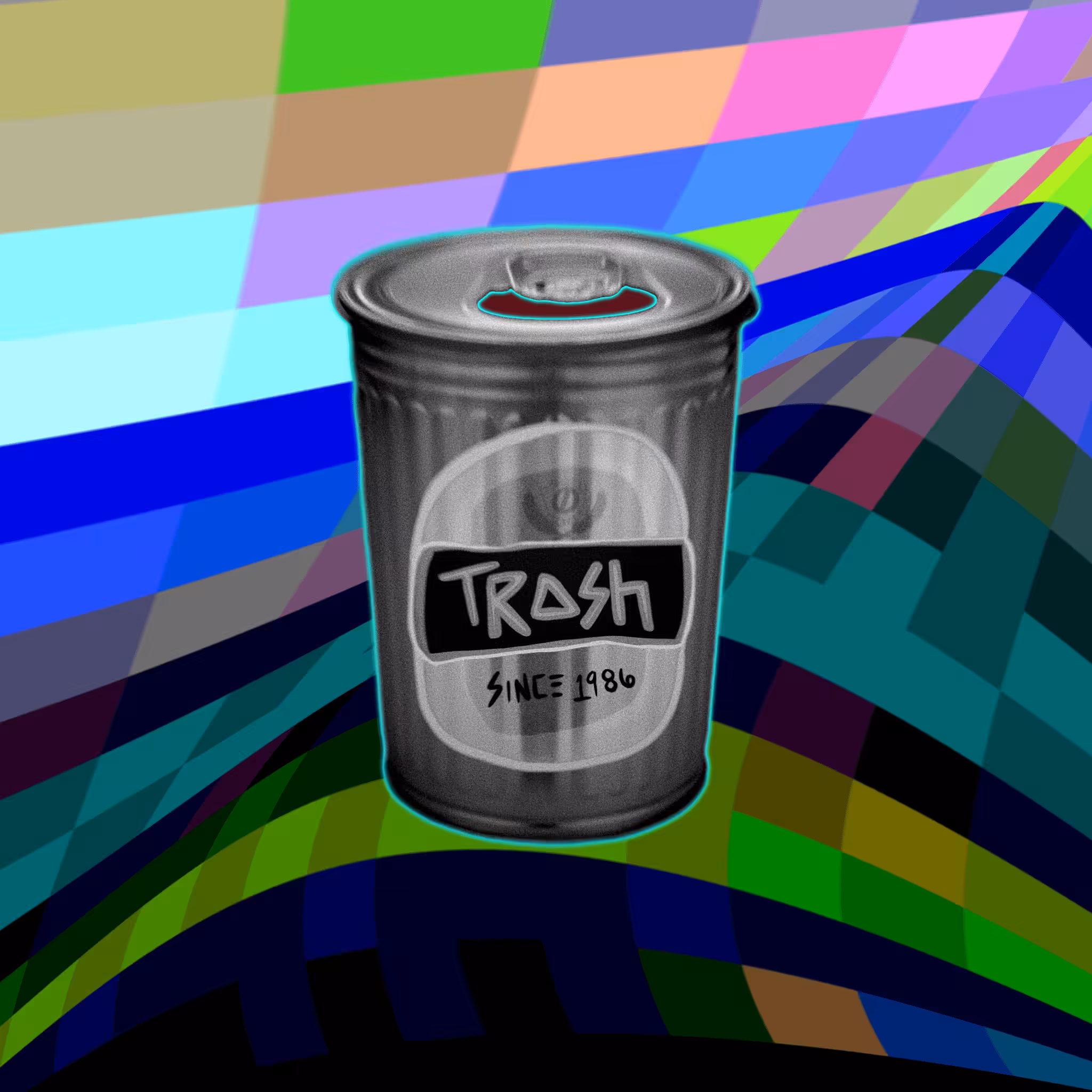Magnolia Brush Pre-Galvanized Can of Liquid Trash #6