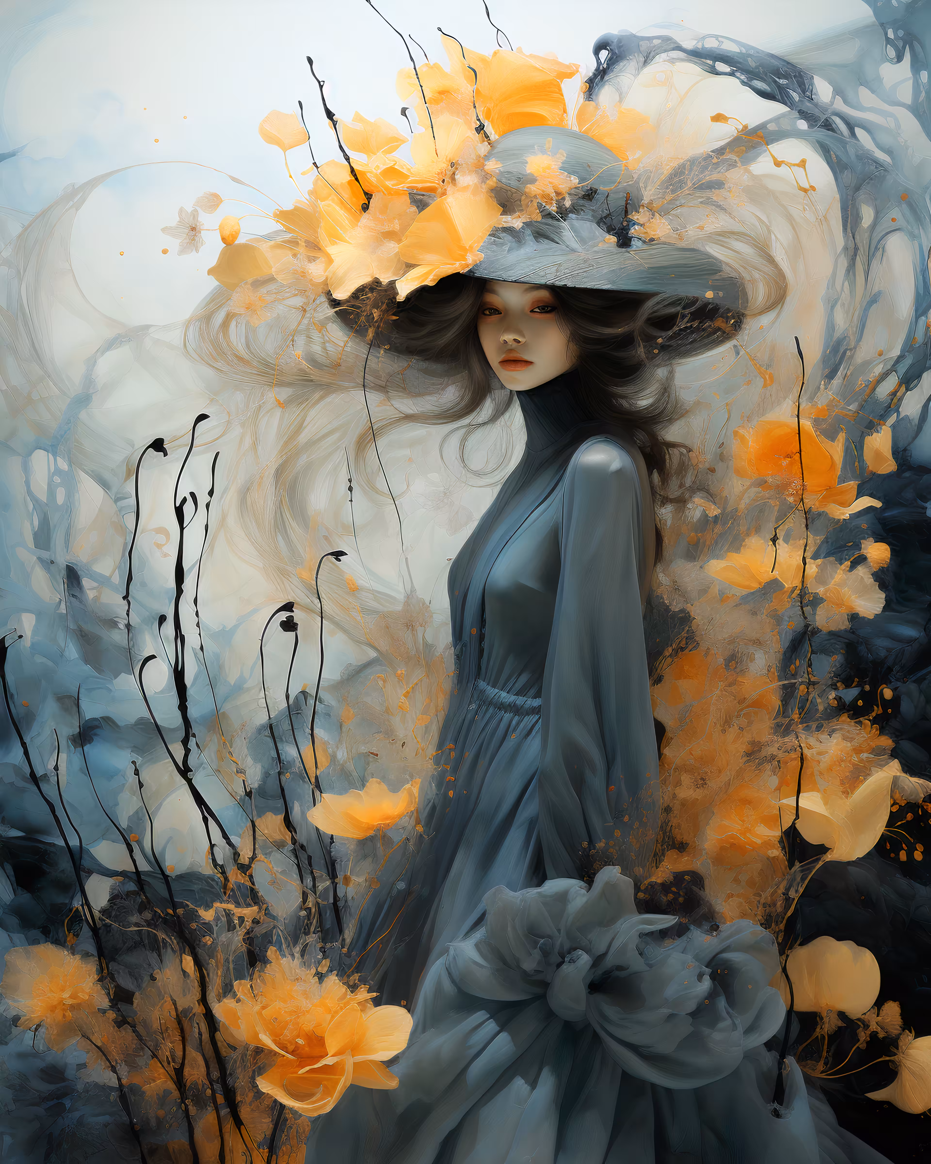 Mysterious Lady. Fantasy #019
