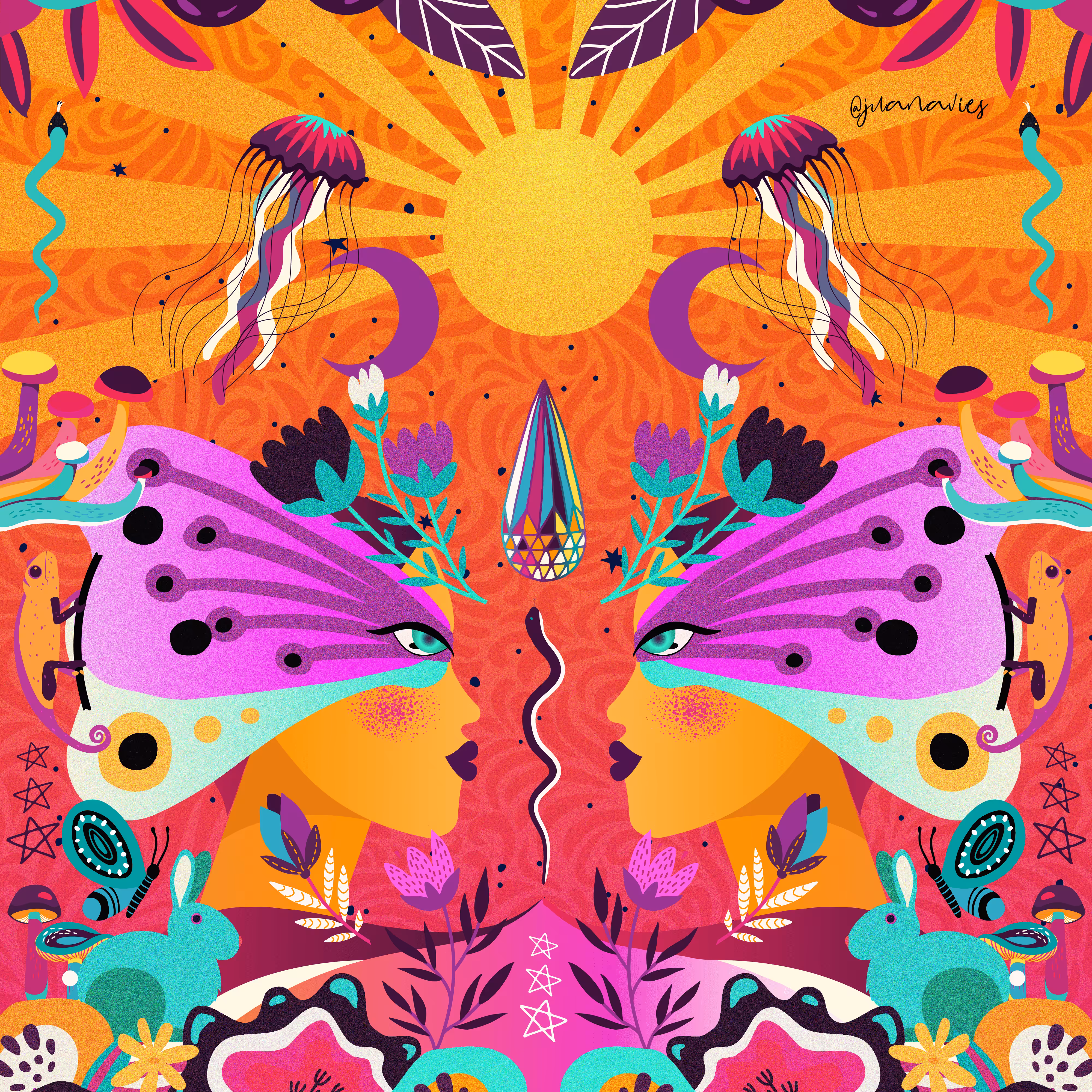 Butterfly Sunset Queens