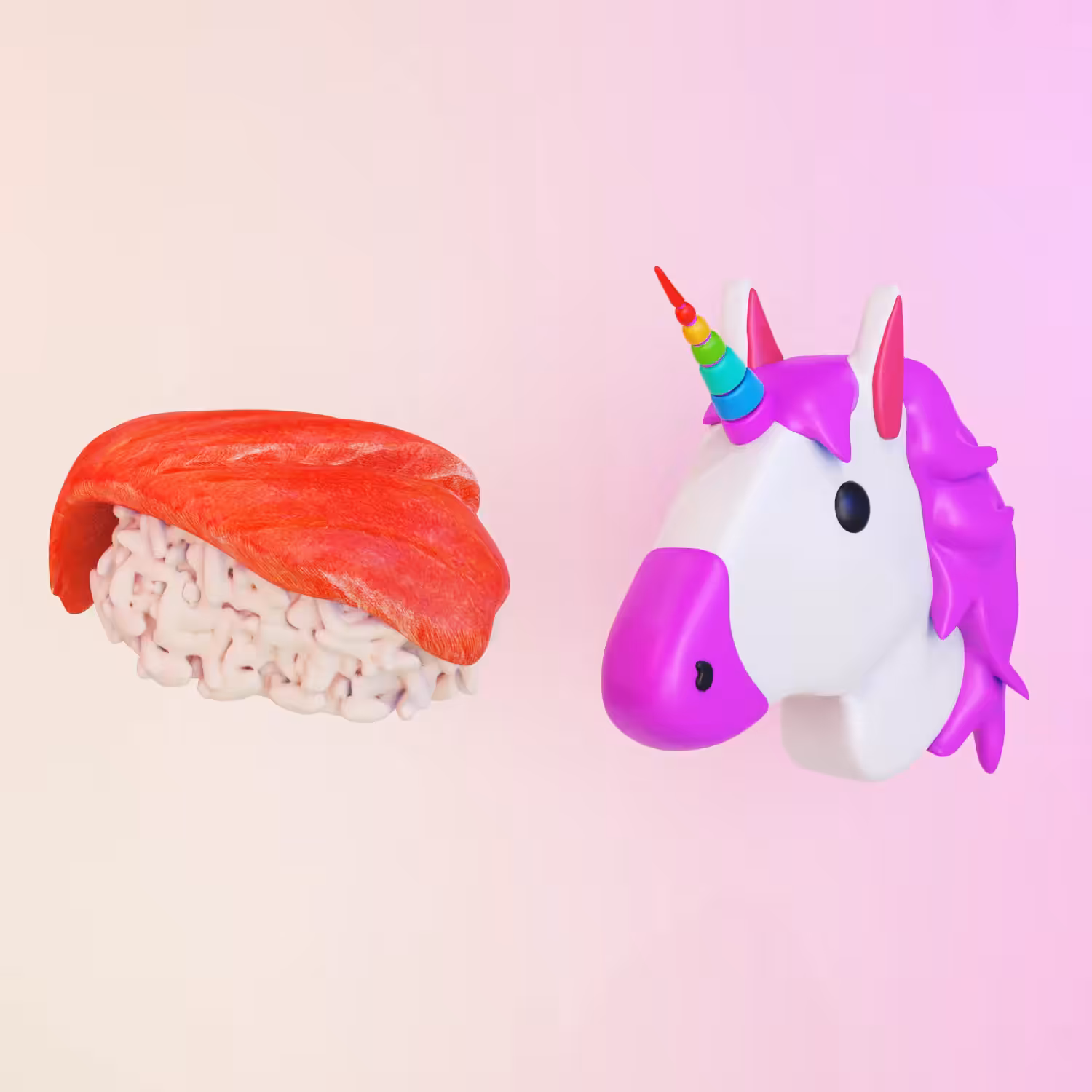 🍣 vs. 🦄