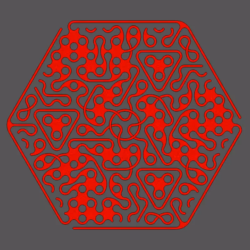 Threefold Symmetry - Dark Variations #392