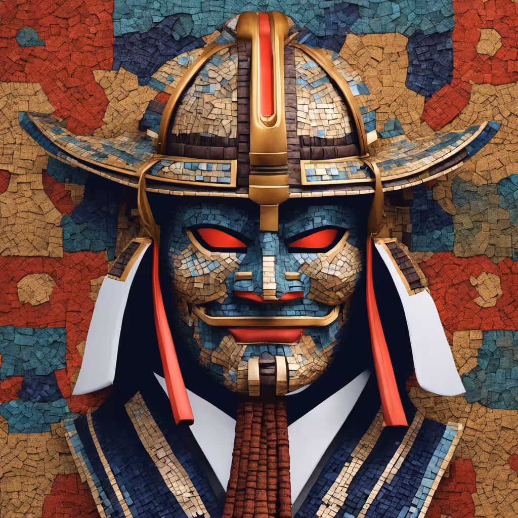 Mosaic Samurai Mask