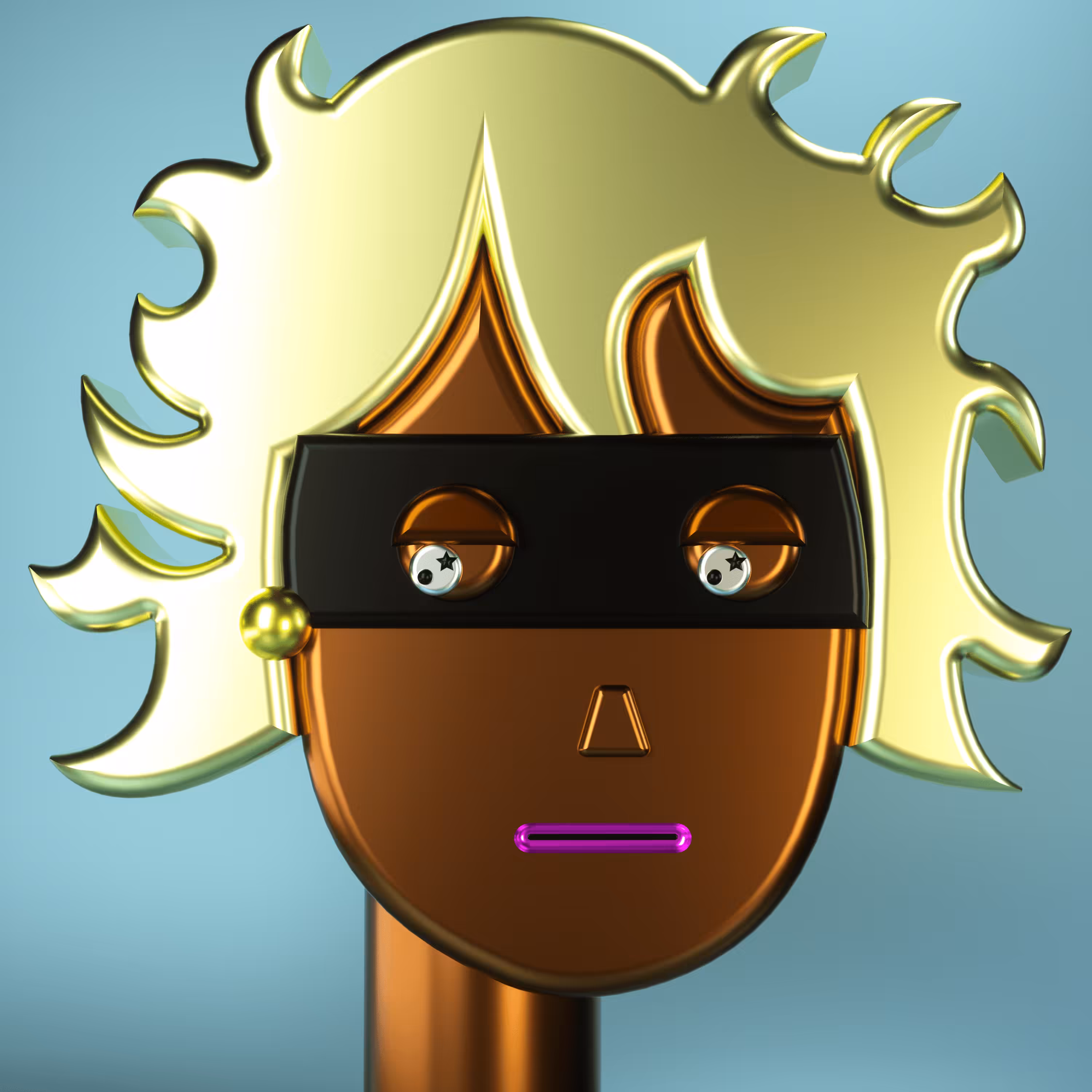 3D Chrome Punks: 3D Chrome Punk #0303