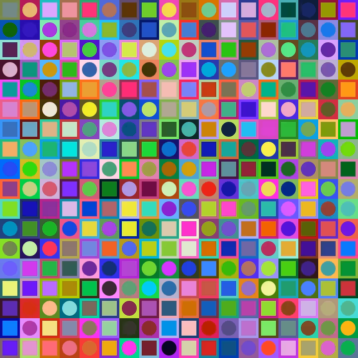 Square Dot Composition #268