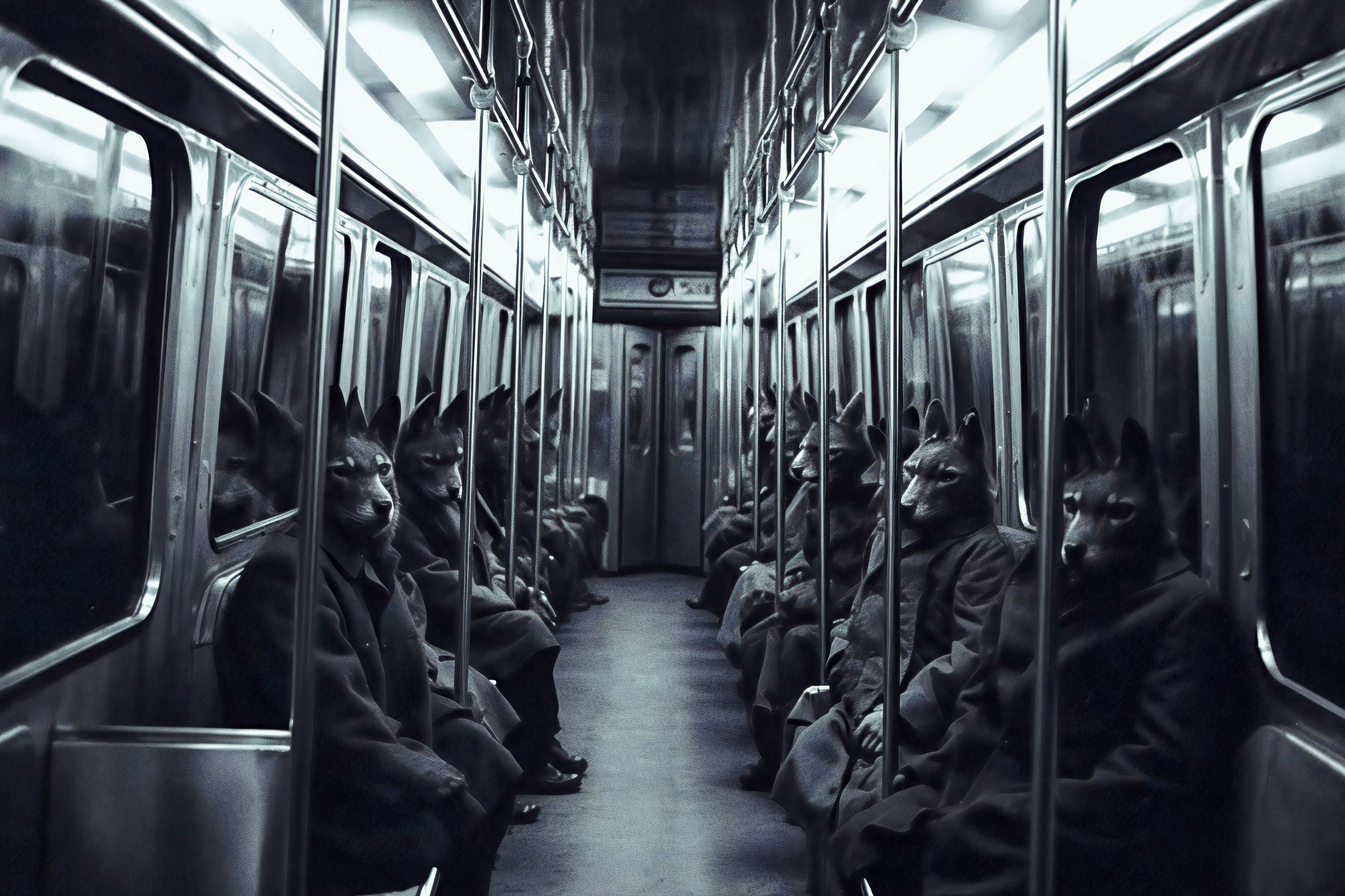 The Apparition of St. Christopher on the Subway #1