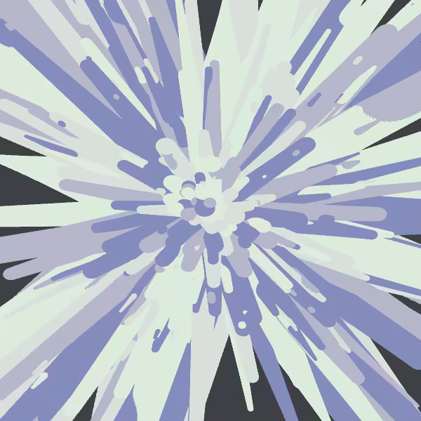 drip flower painting #80