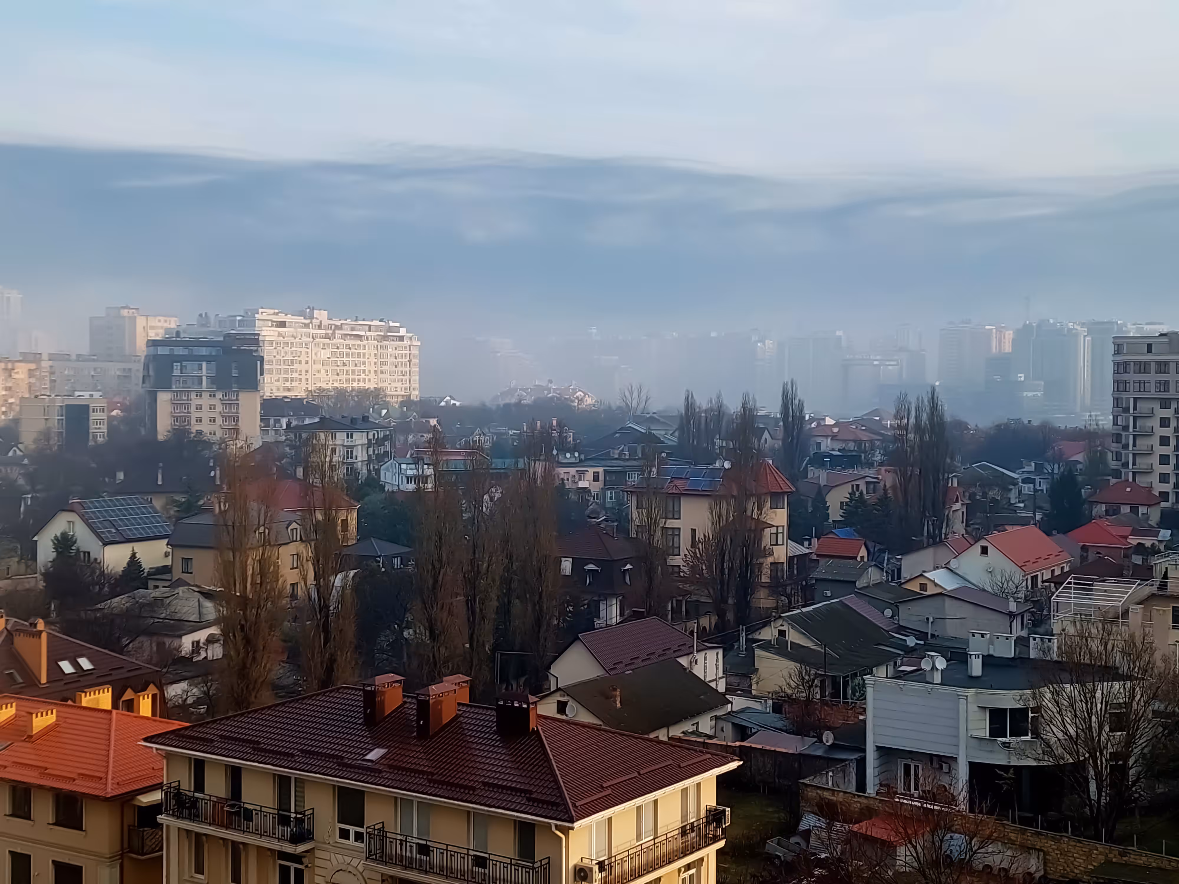 Fog over Odessa. 7.17 am.