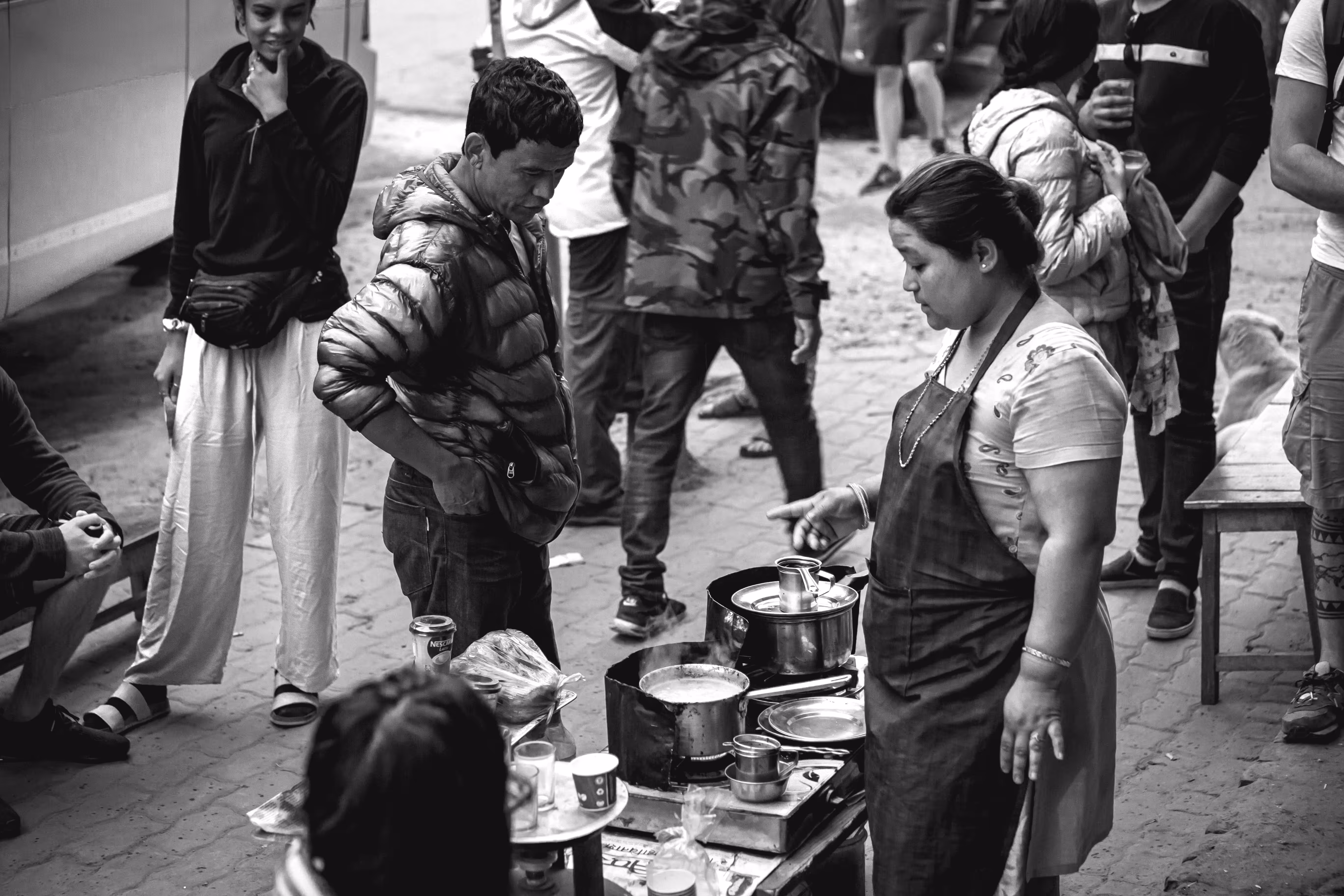 B&W Photography: Breakfast.
